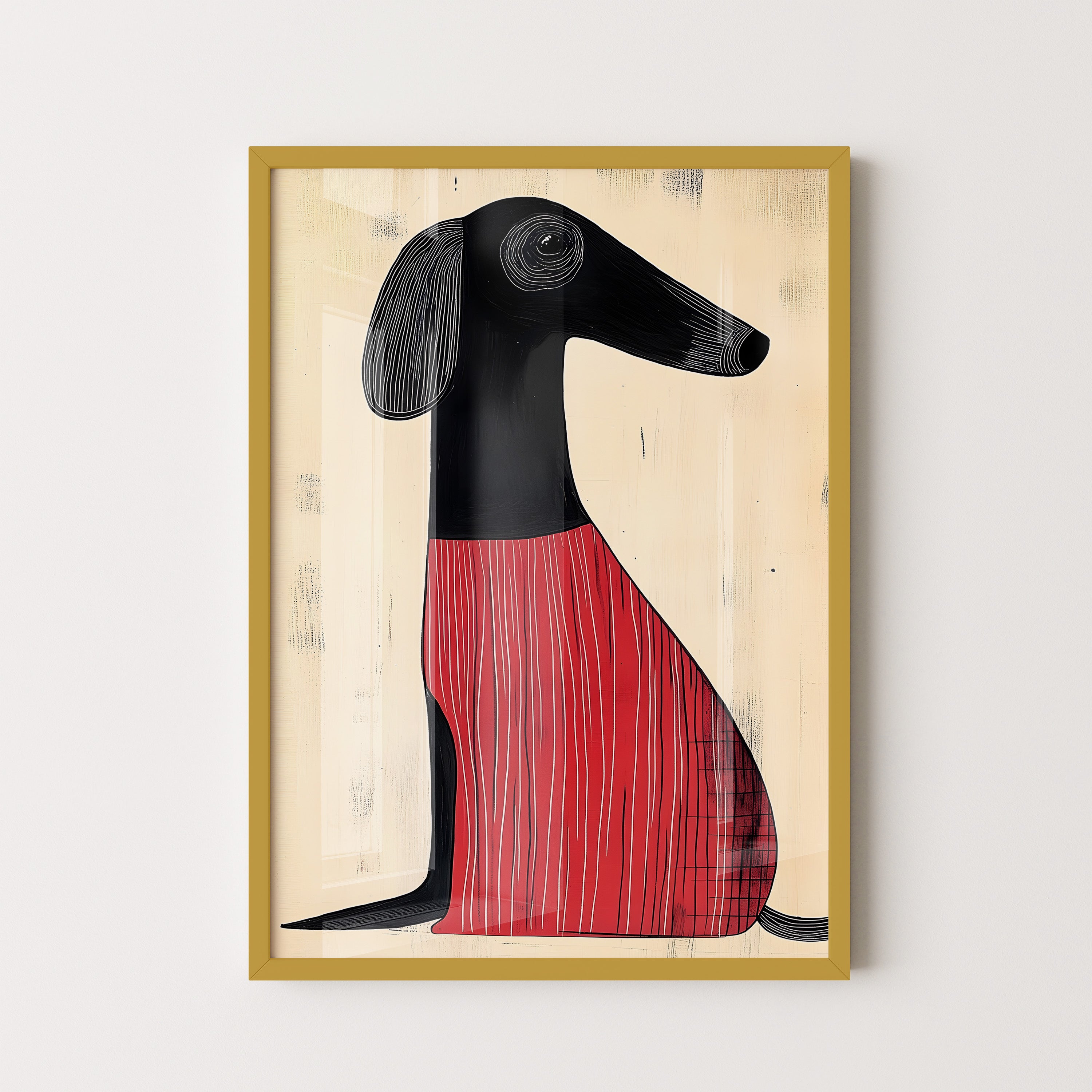 Red Coat Hound Illustration