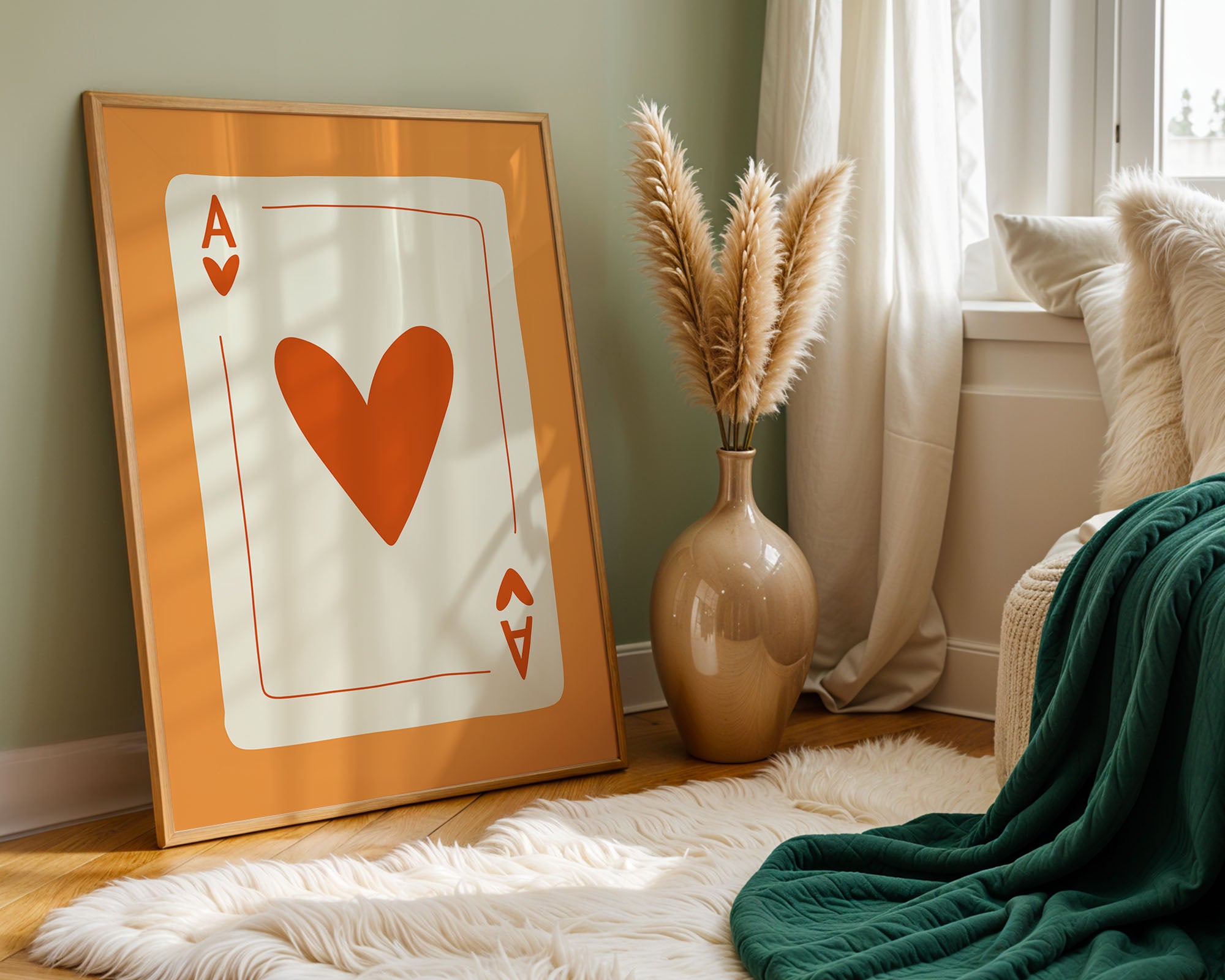 Ace of Hearts – Modern Love Card Print