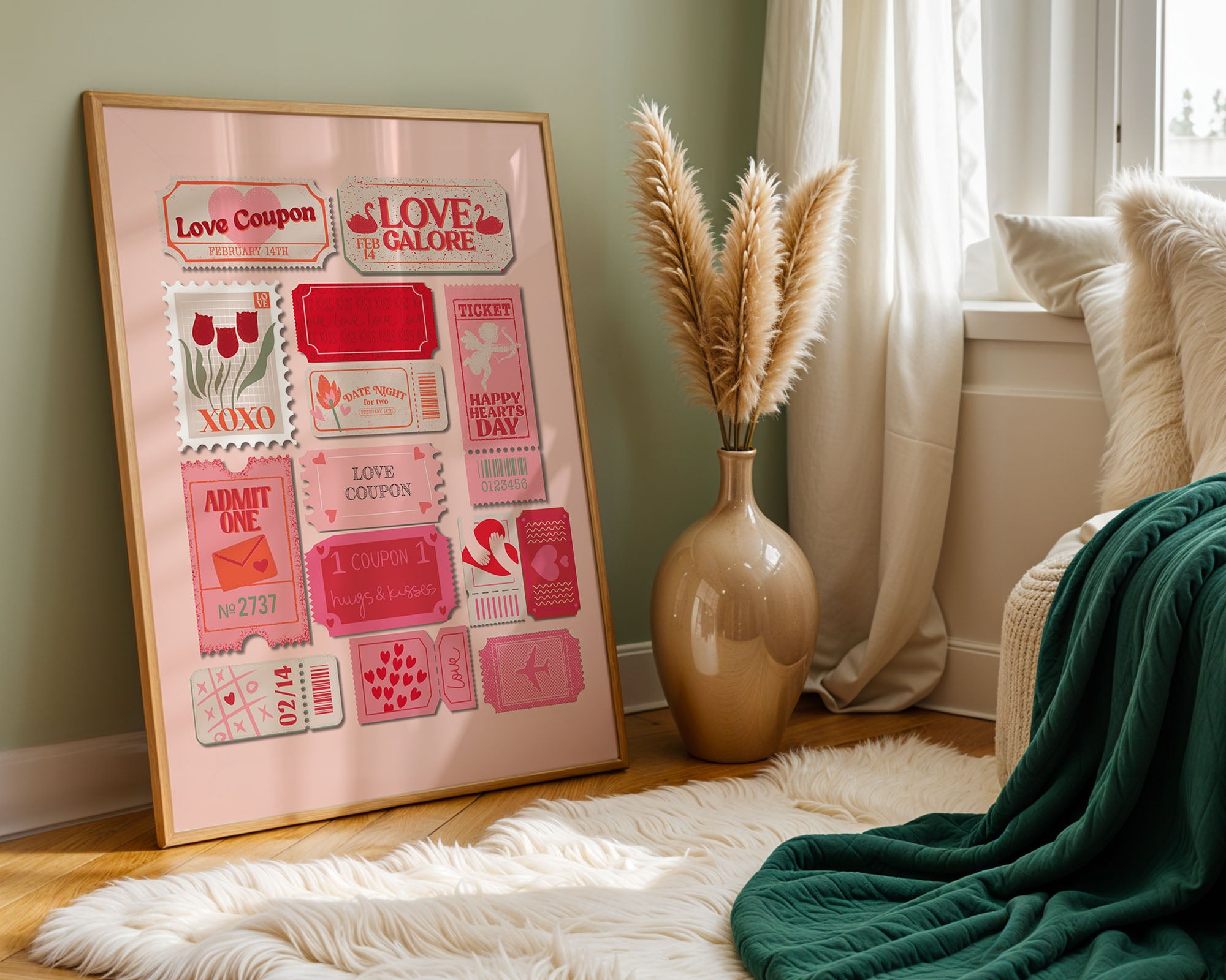 Love Tickets — Valentine Coupon Collage