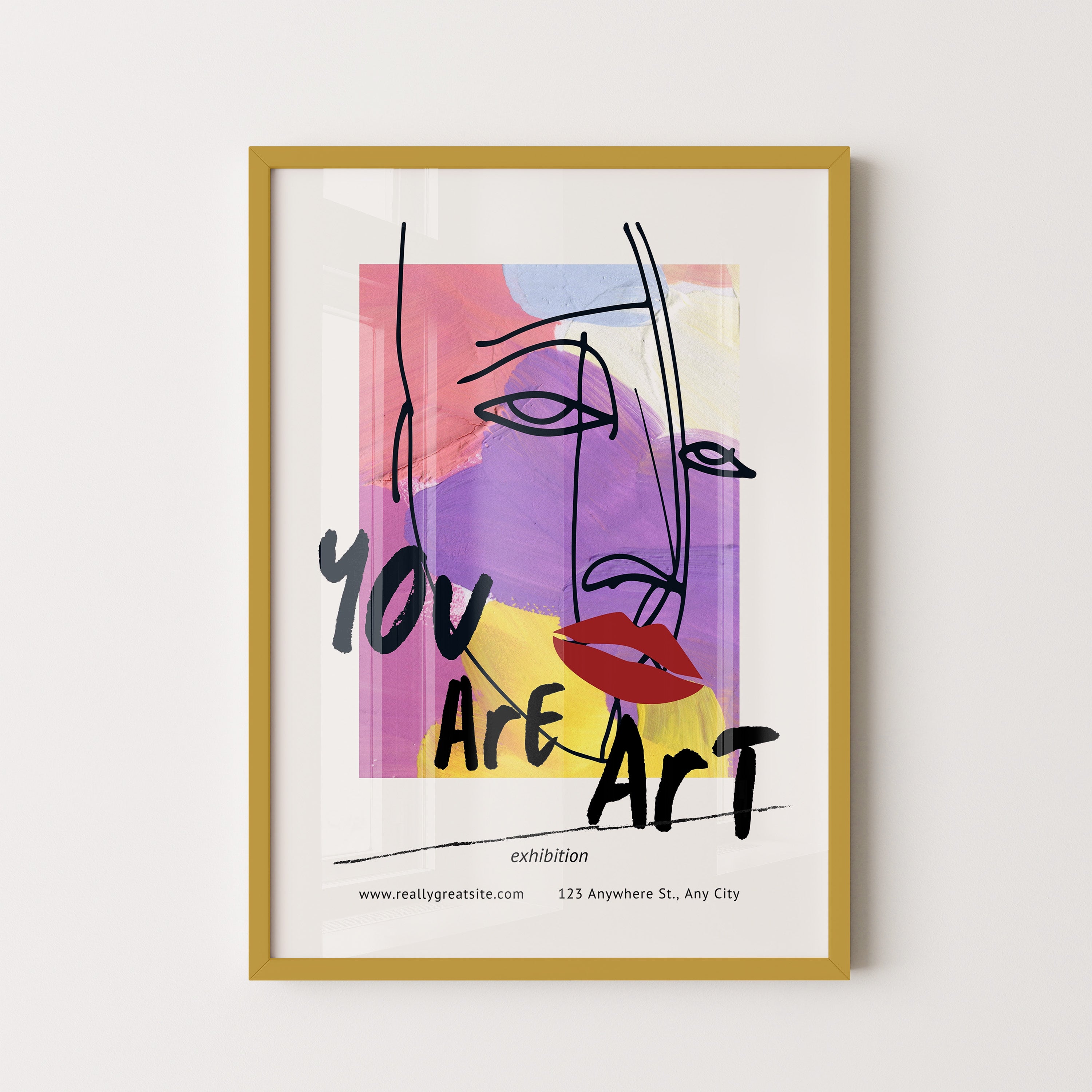 You Are Art — Abstract Line Face