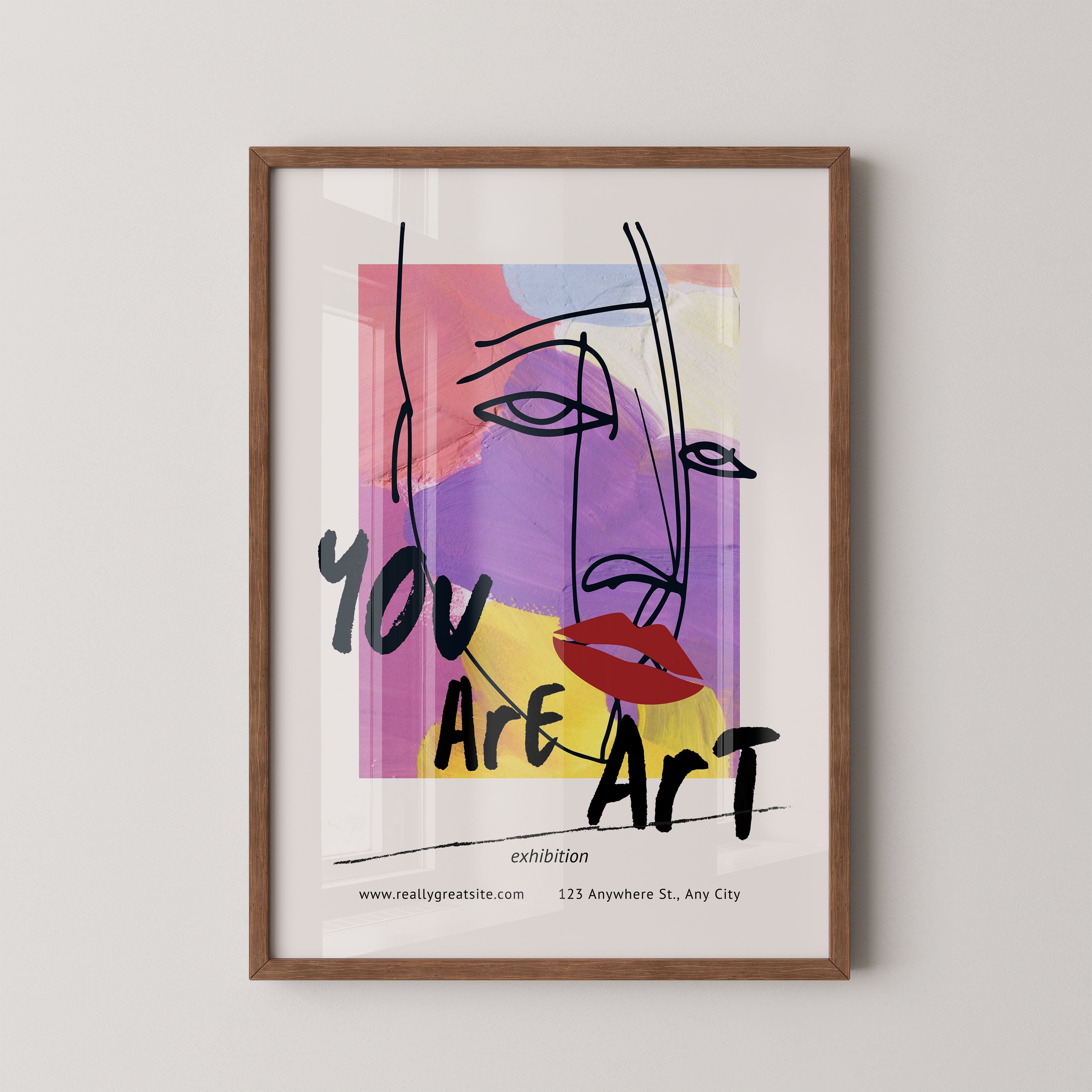 You Are Art — Abstract Line Face