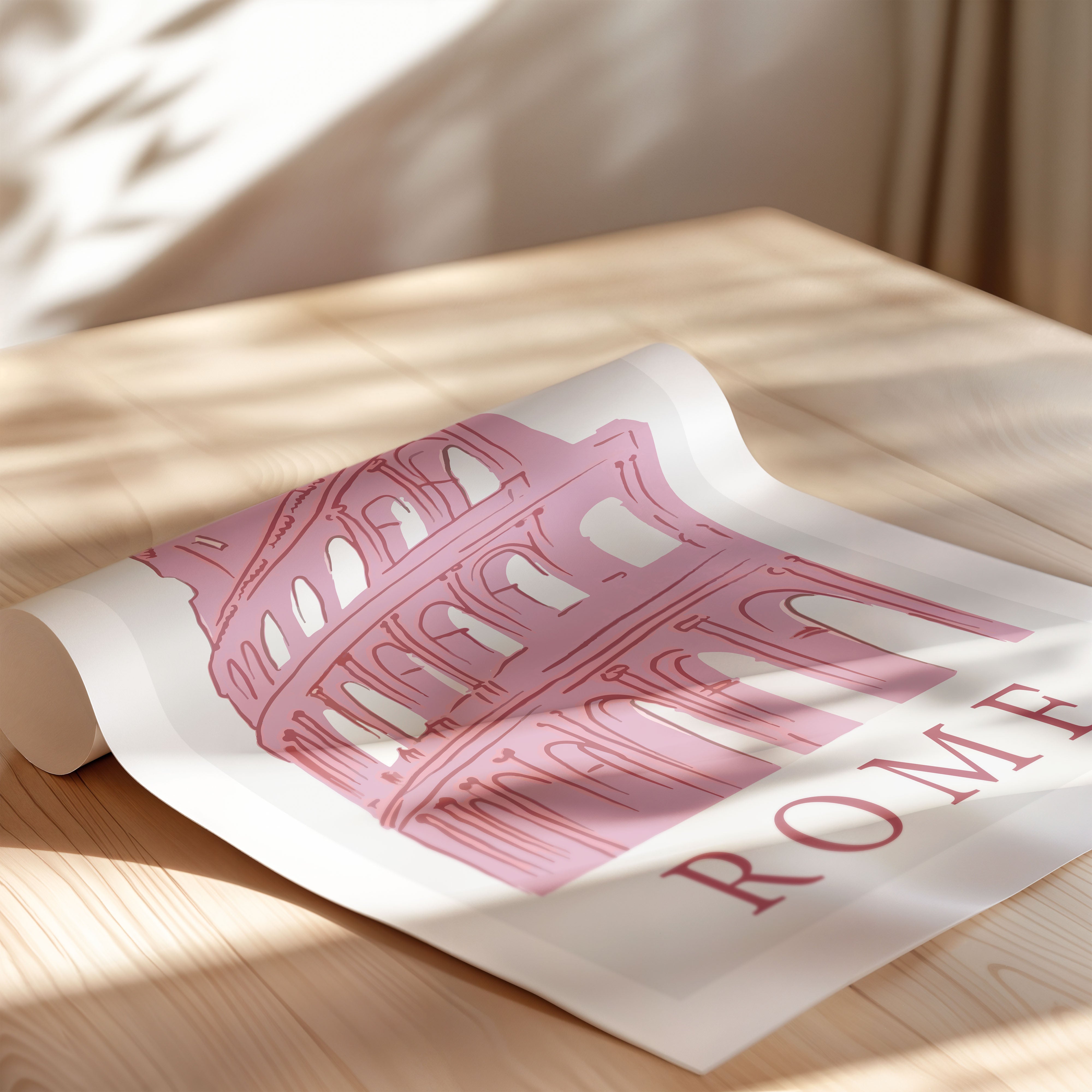 Rome — Colosseum in Blush Pink
