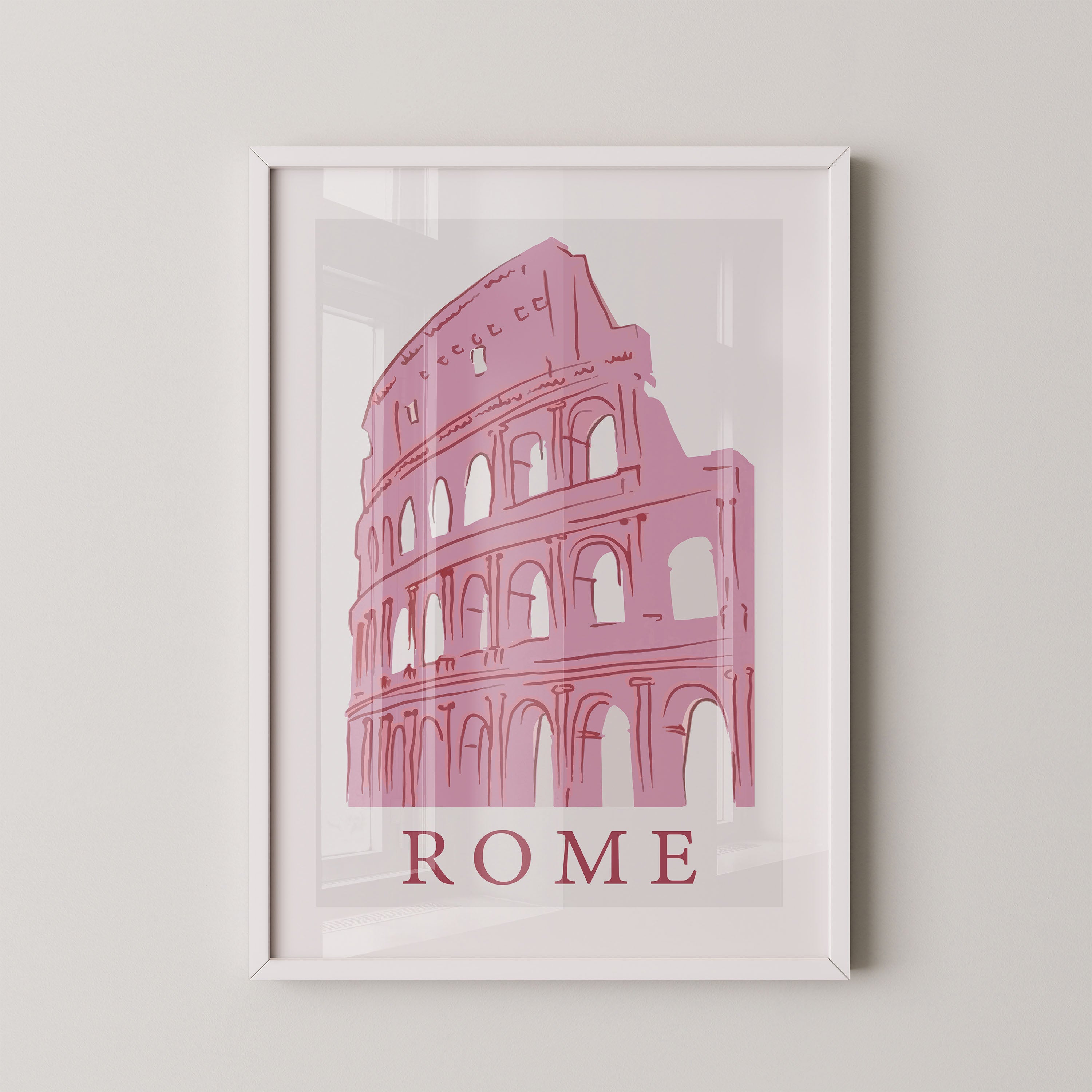 Rome — Colosseum in Blush Pink