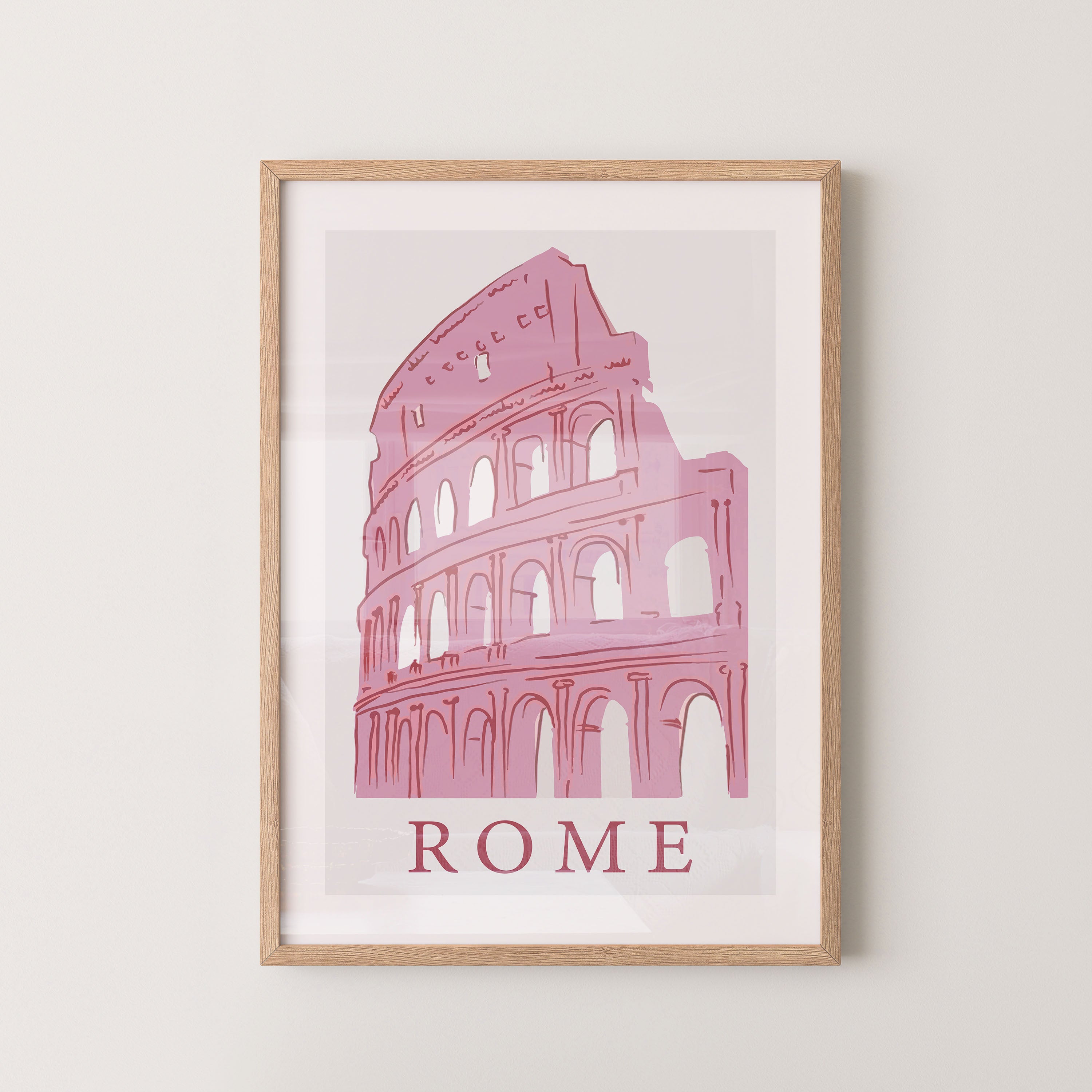 Rome — Colosseum in Blush Pink