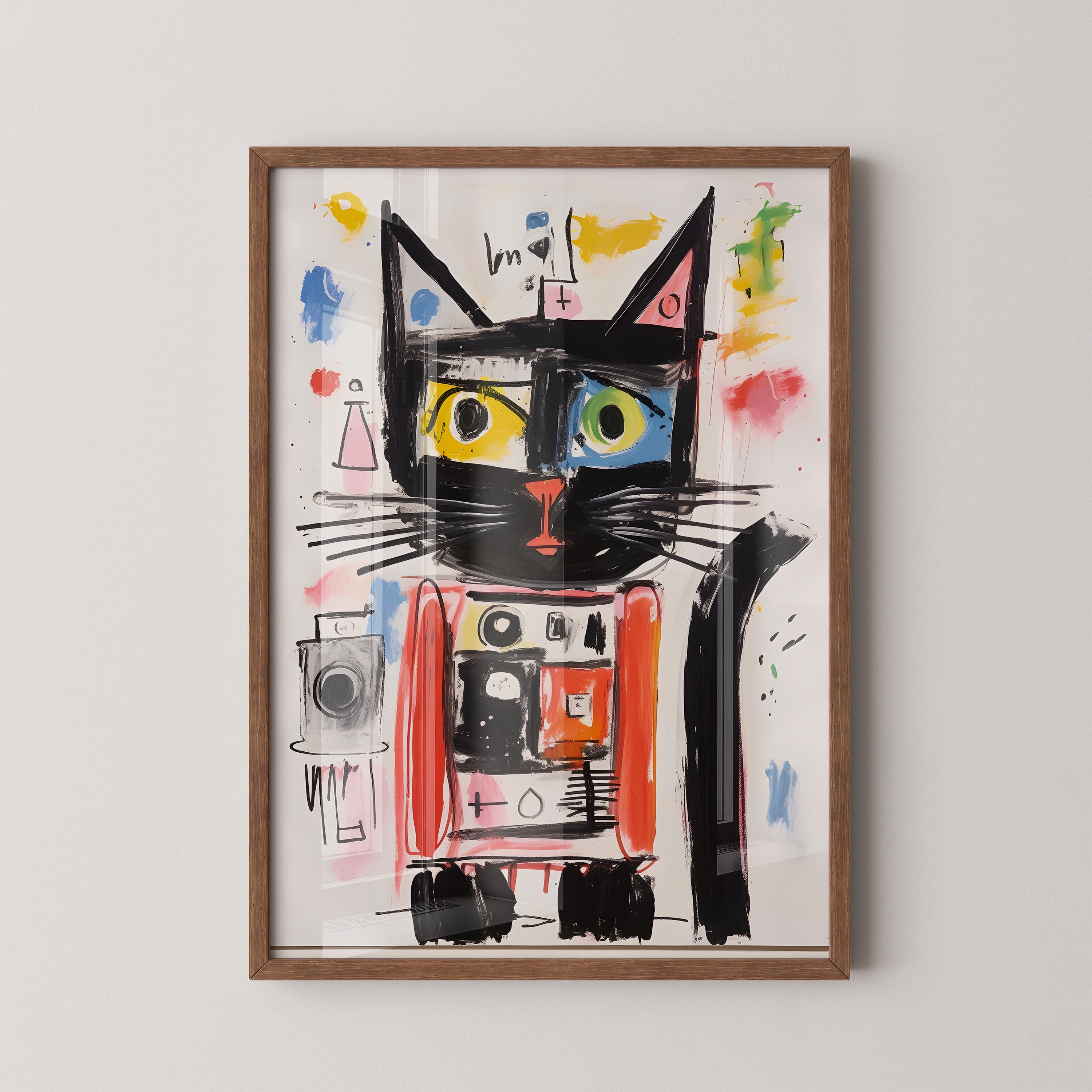 Urban Abstract Cat Portrait