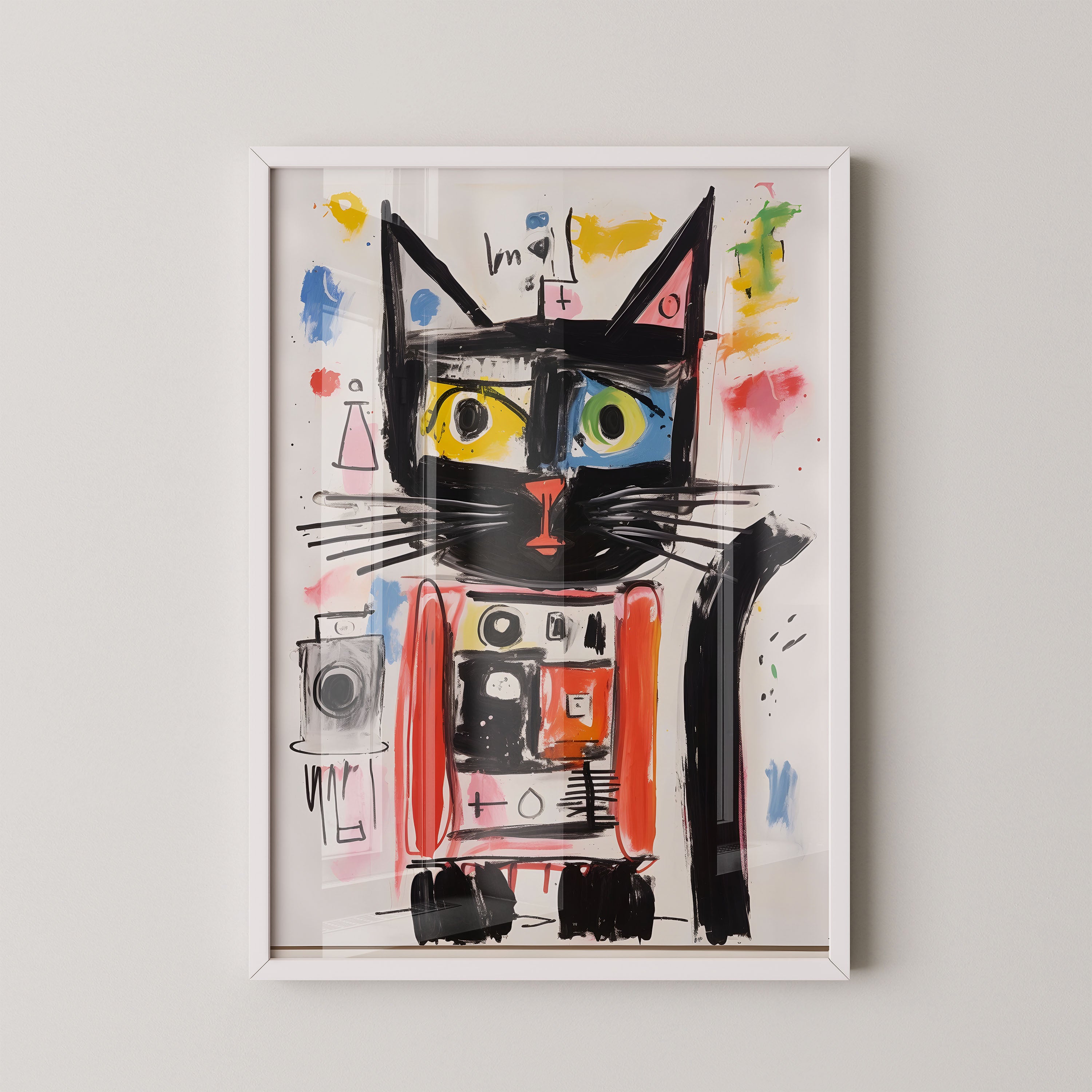 Urban Abstract Cat Portrait