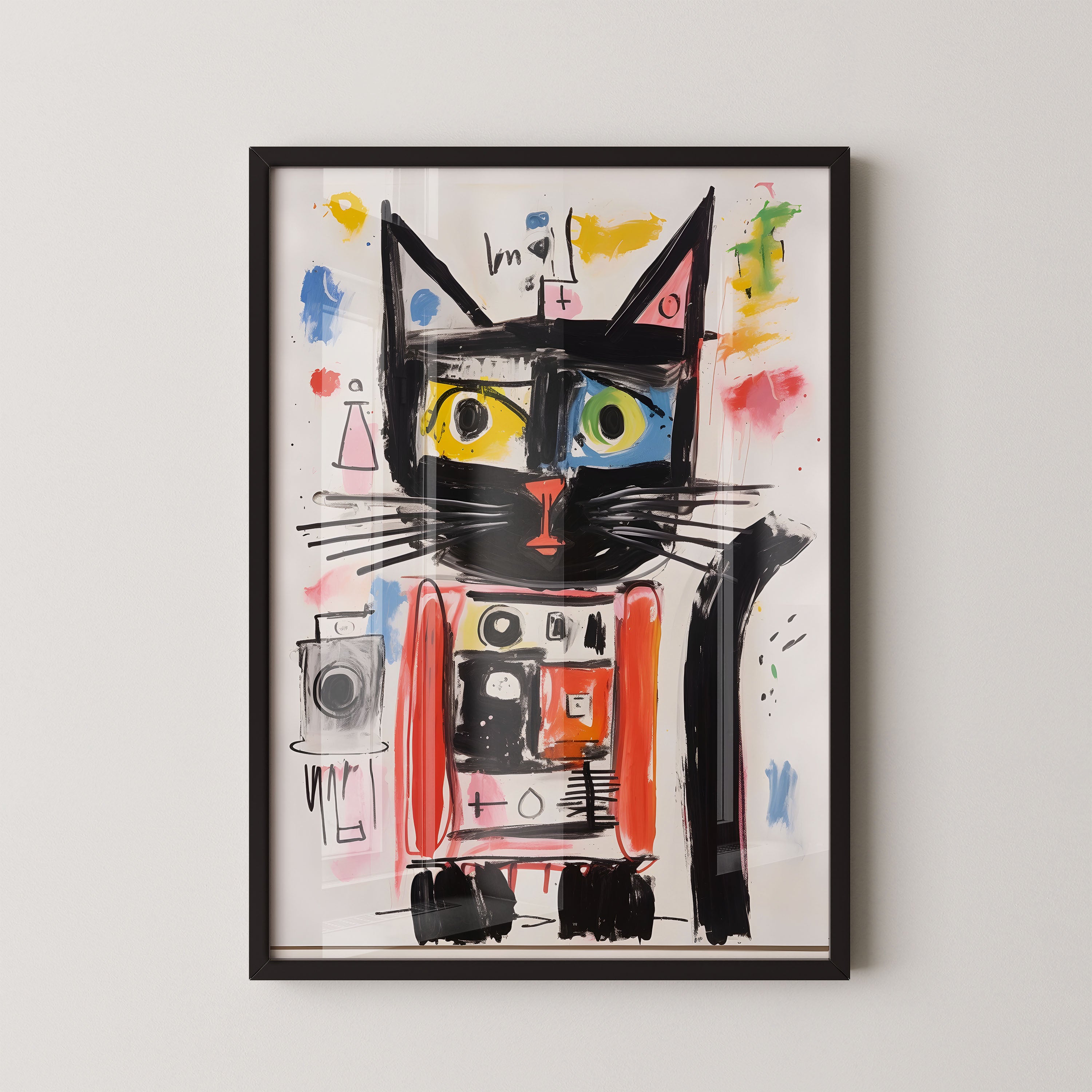 Urban Abstract Cat Portrait