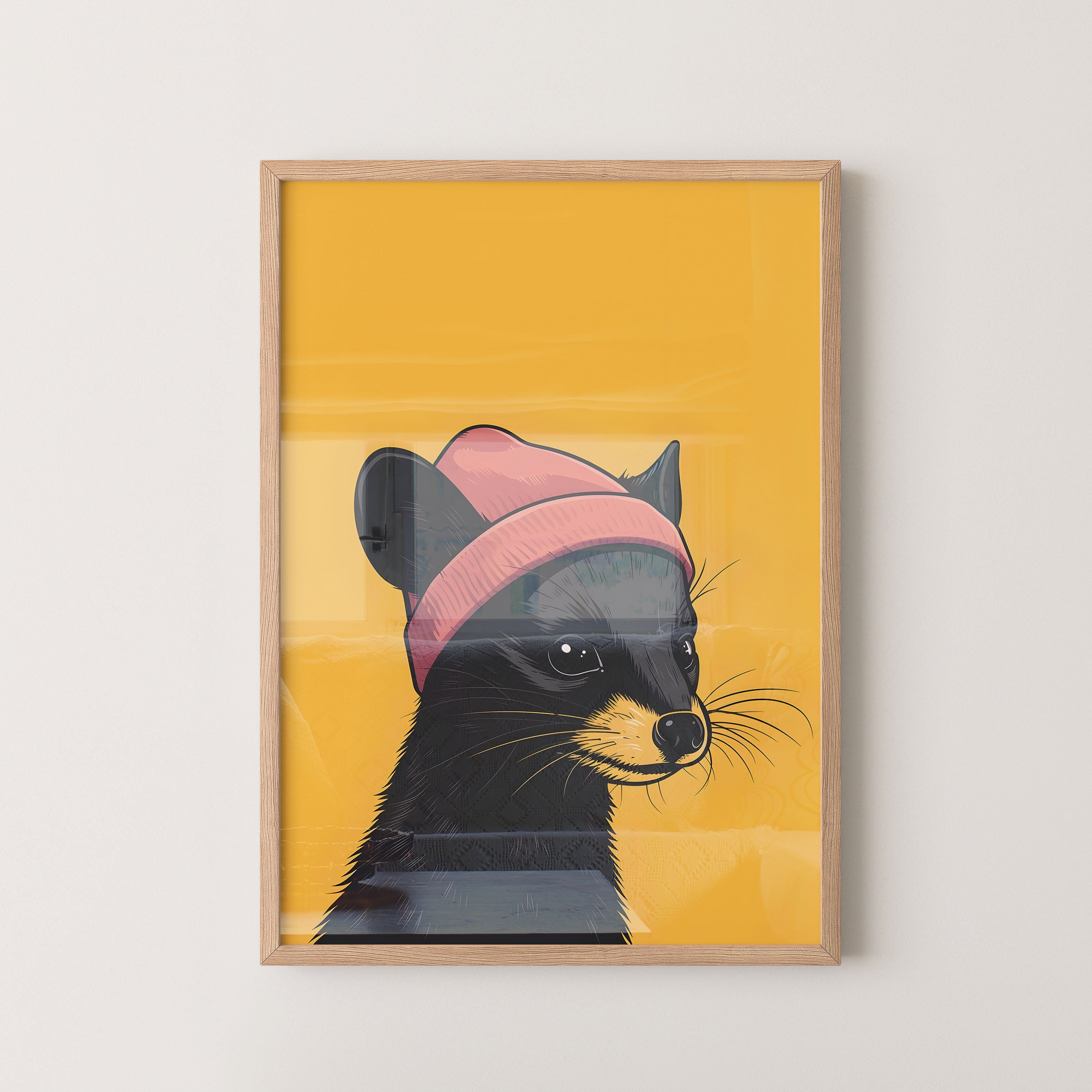 Beanie Black-Ferret Portrait