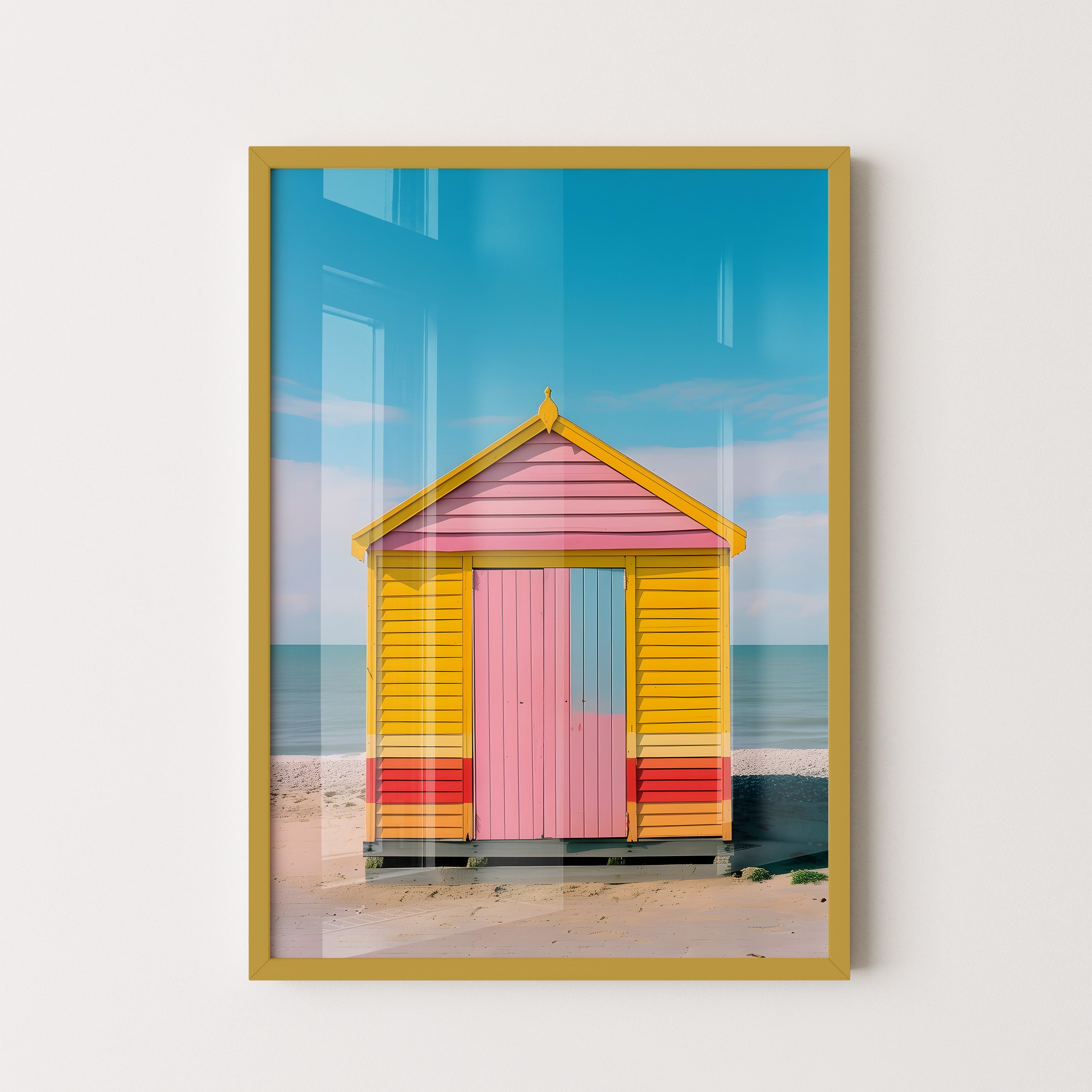 Beach Hut In Pastel Hues