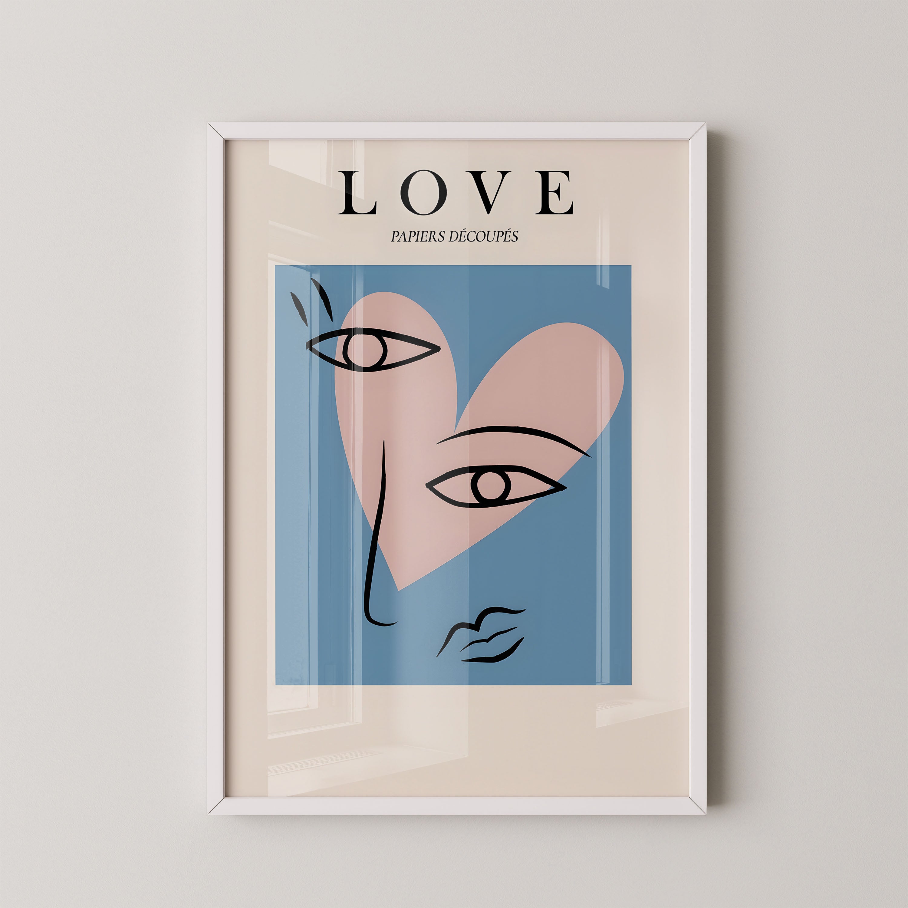 Love Minimal Faces – Abstract Line Art