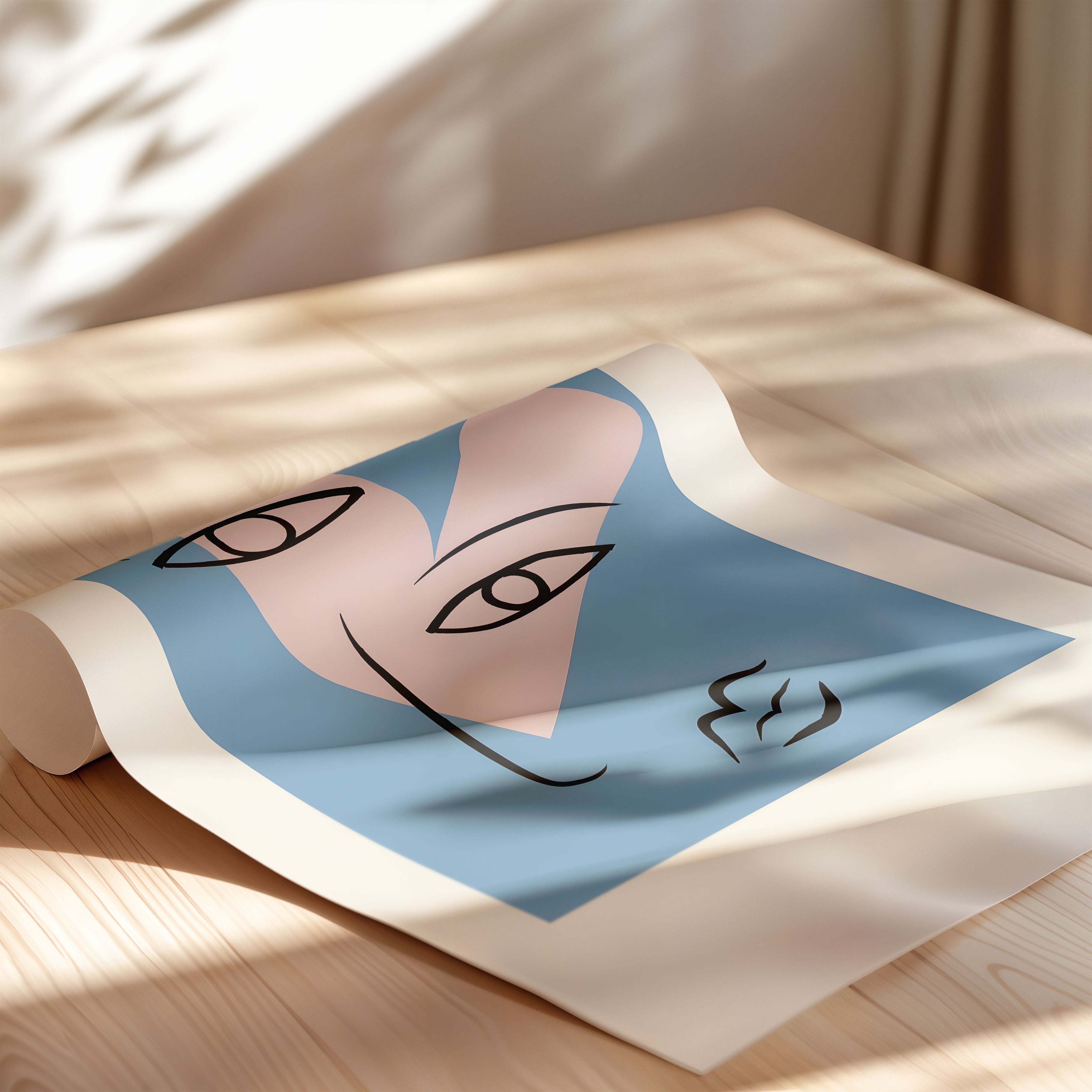 Love Minimal Faces – Abstract Line Art