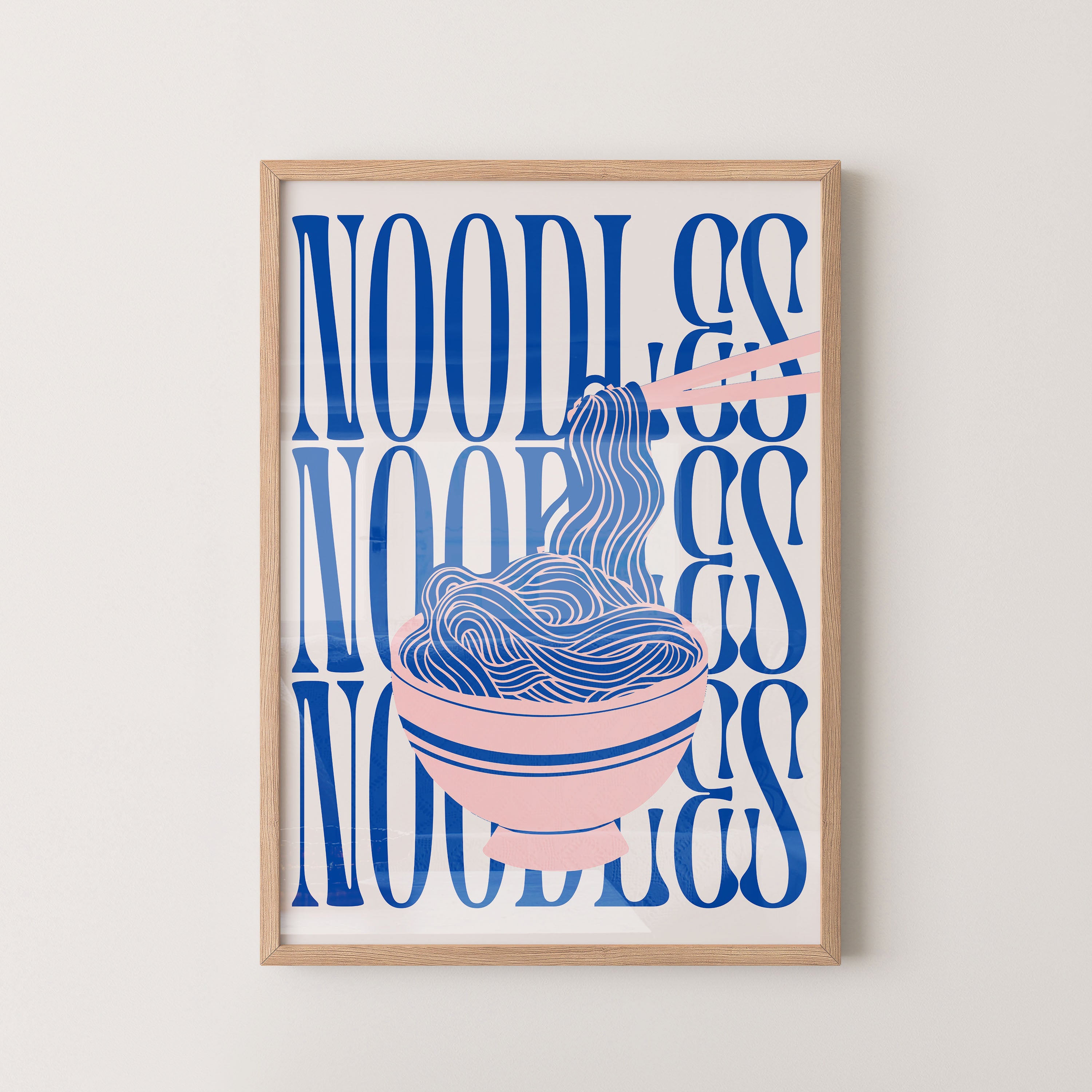 No Borderodles Typography Bowl – Modern Graphic Art