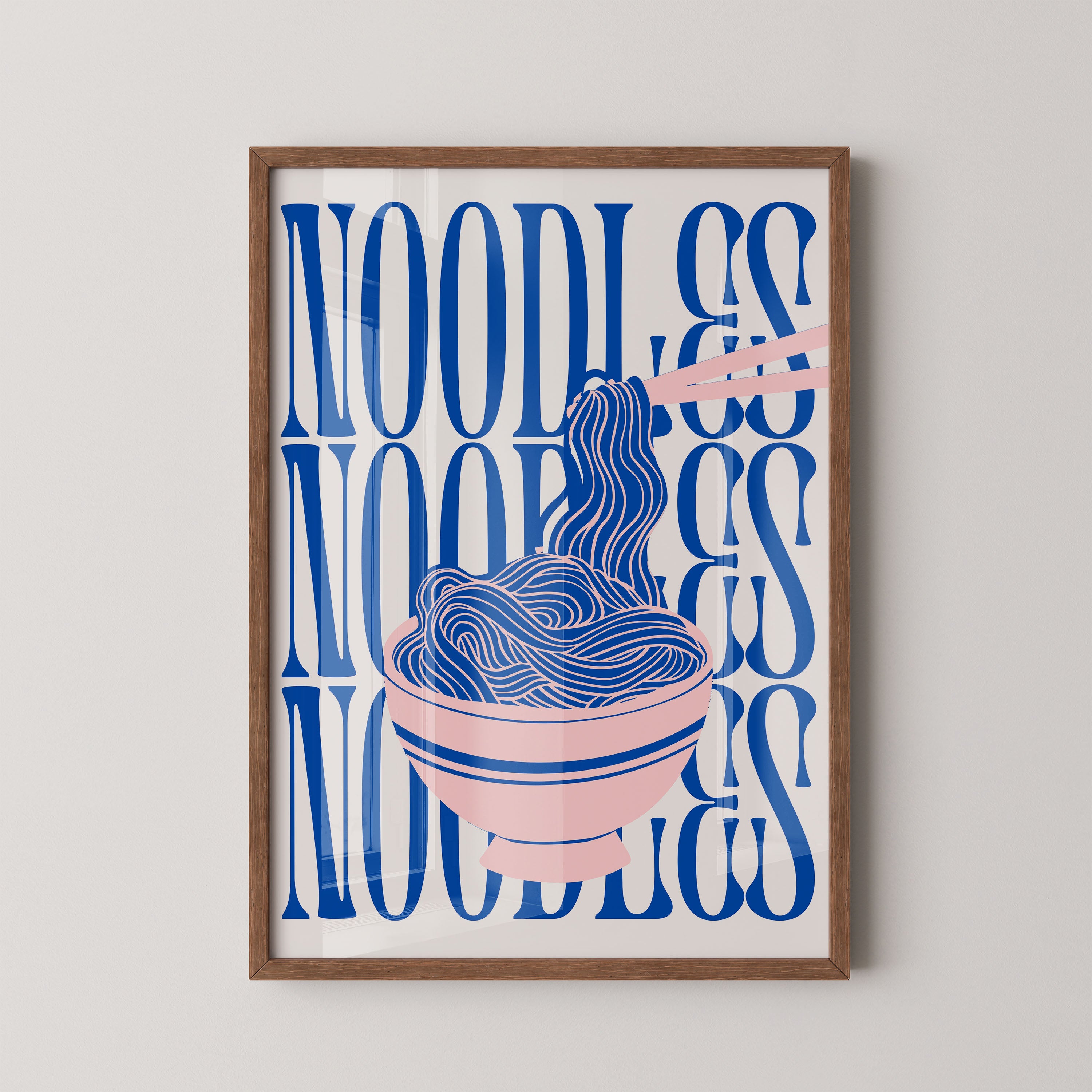 No Borderodles Typography Bowl – Modern Graphic Art