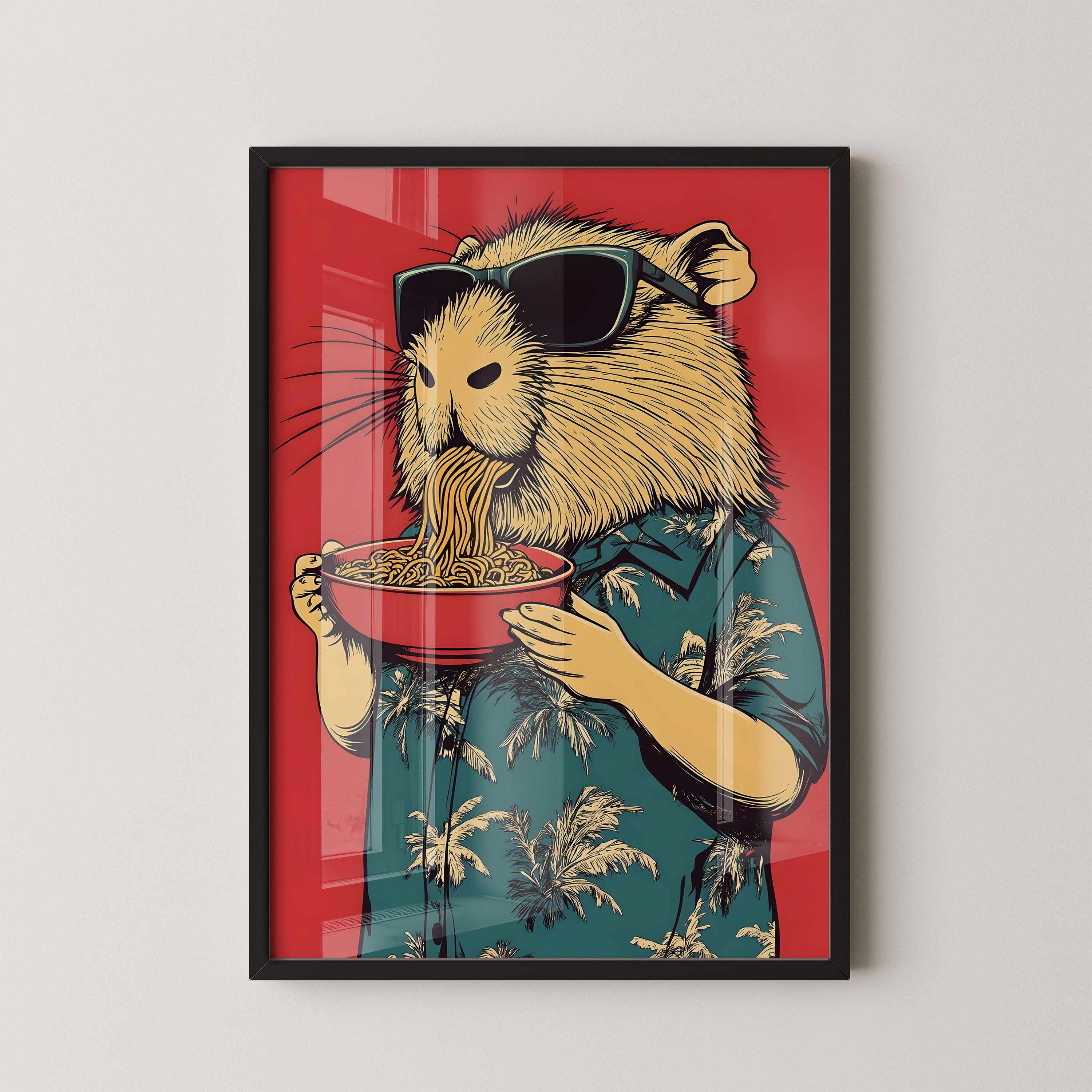 No Borderodle Loving Hamster – Whimsical Pop Art