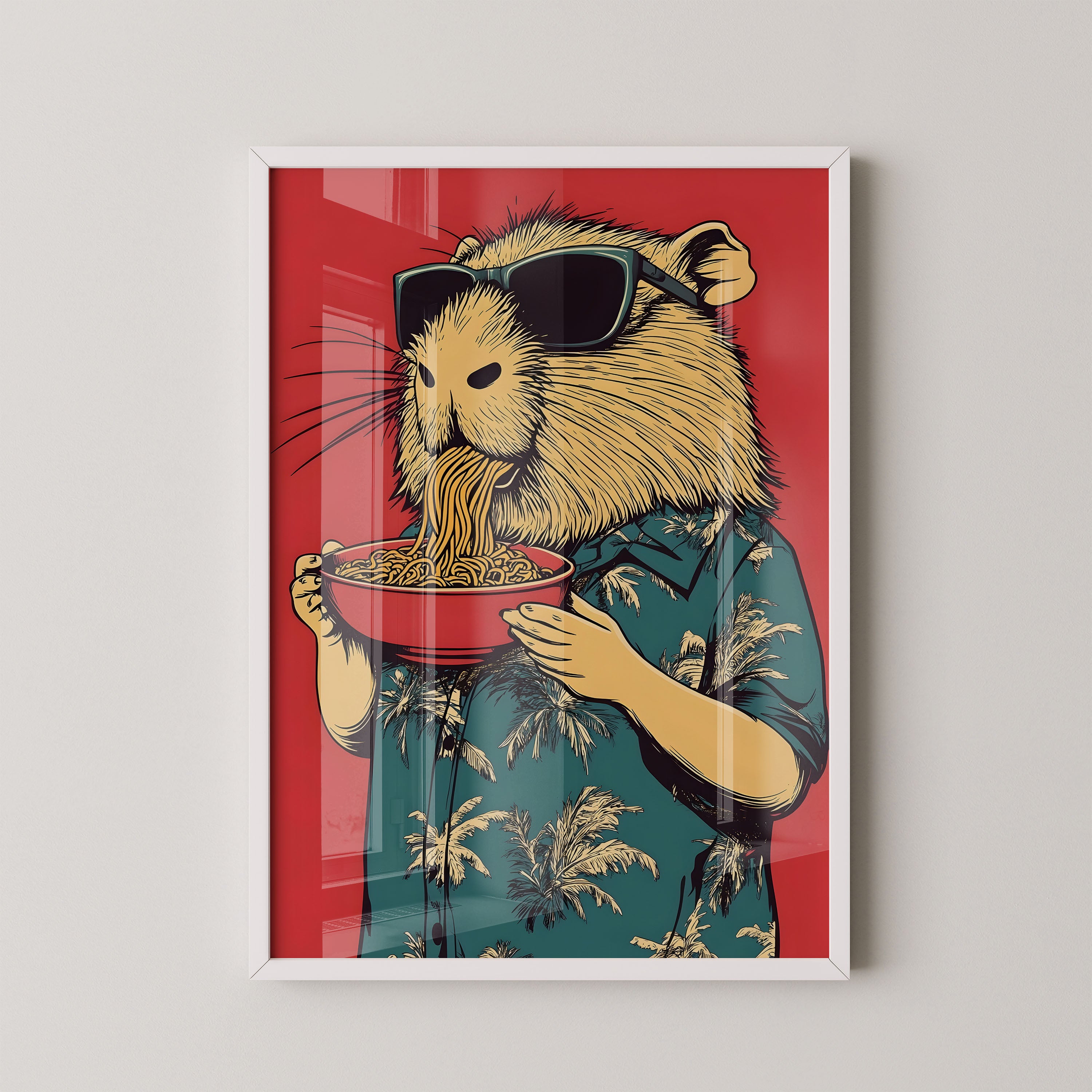 No Borderodle Loving Hamster – Whimsical Pop Art
