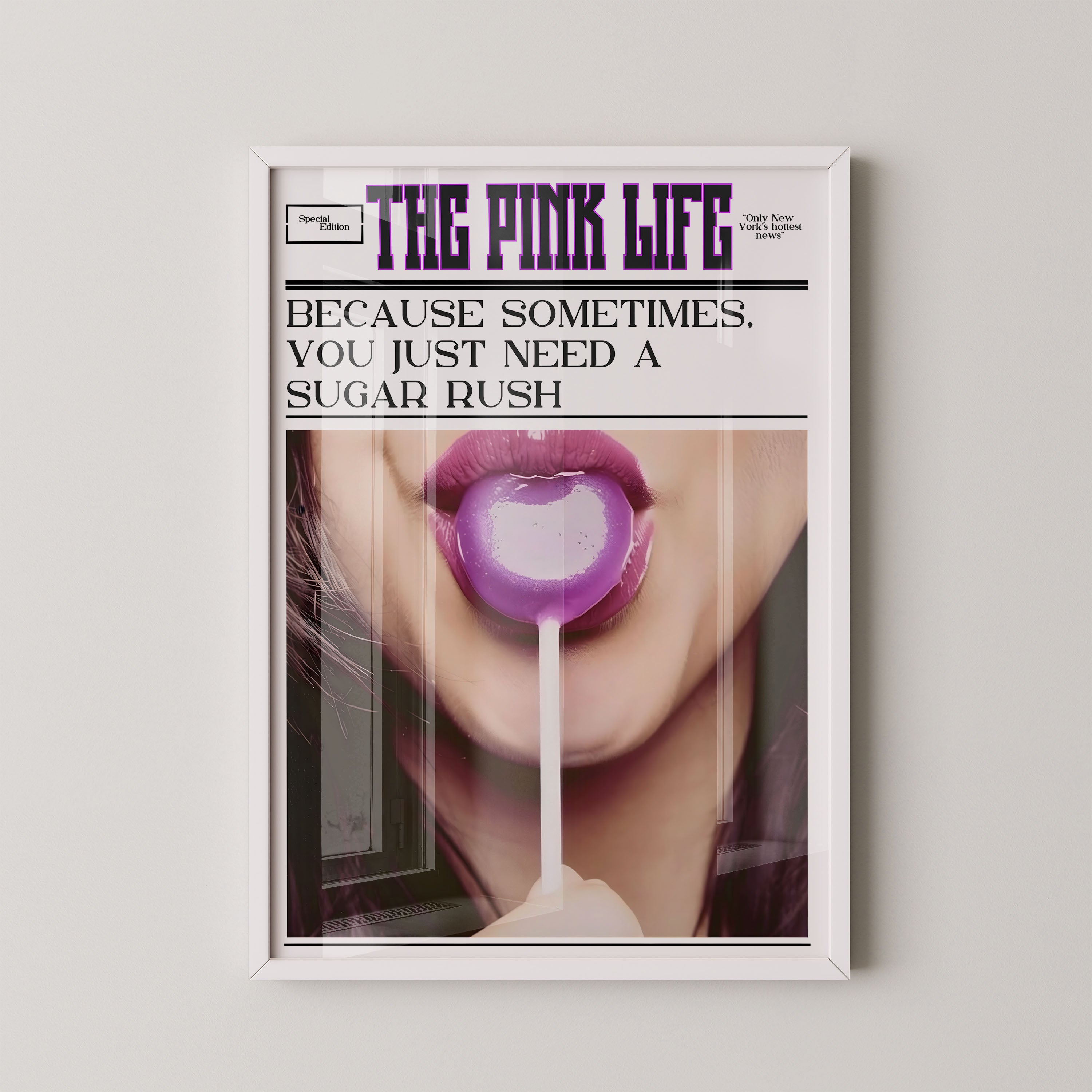 The Pink Life – Sugar Rush Pop Poster