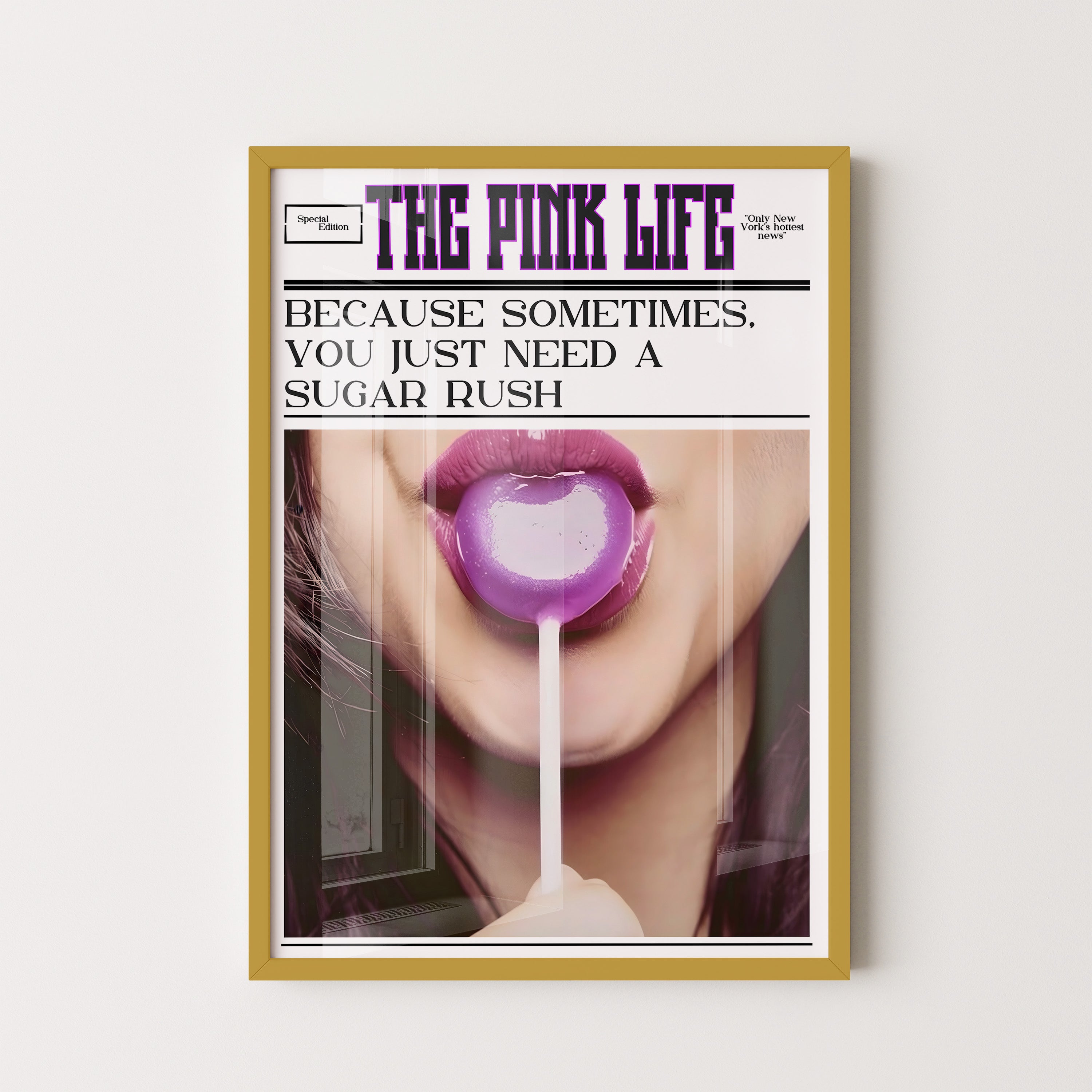The Pink Life – Sugar Rush Pop Poster