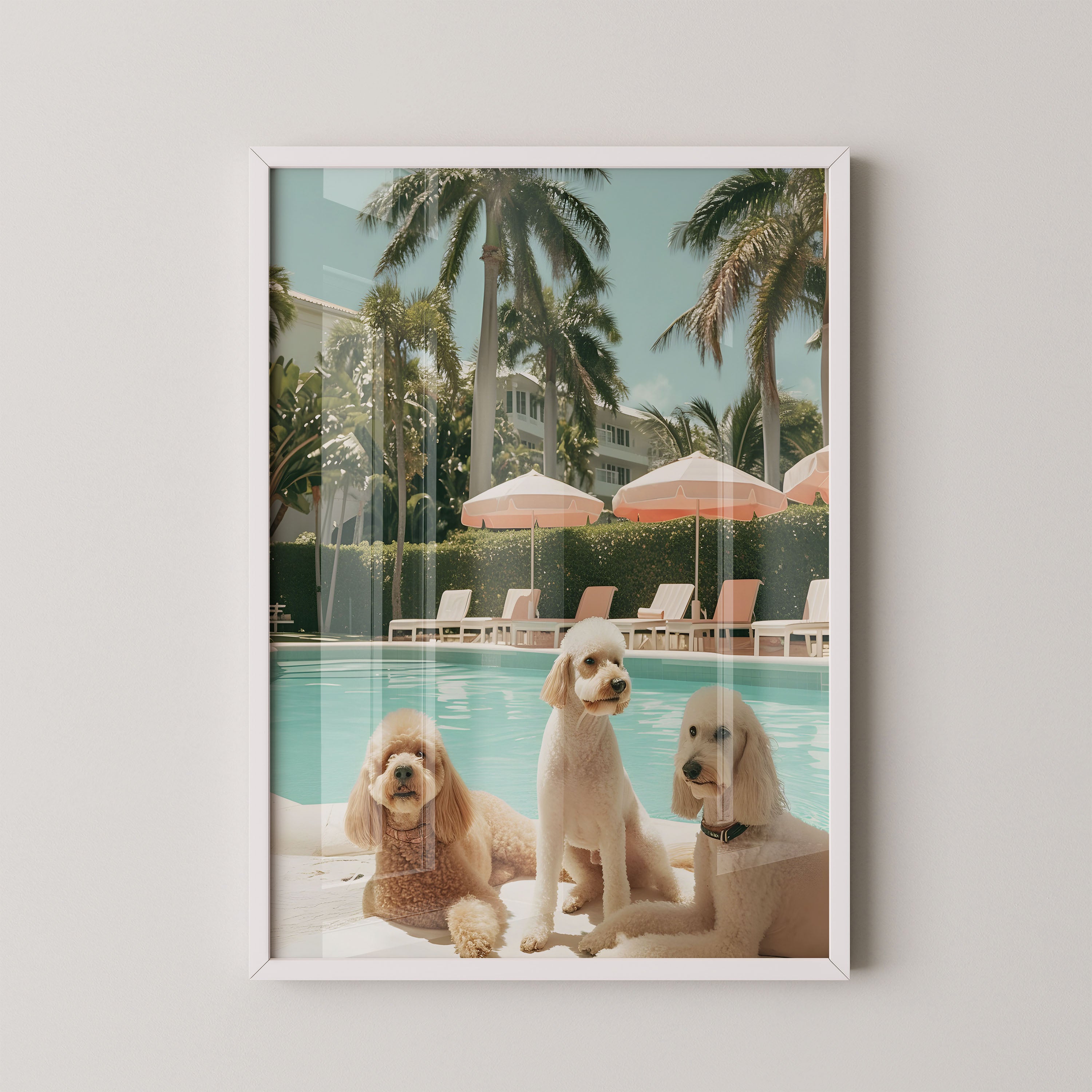 Poolside Poodle Trio