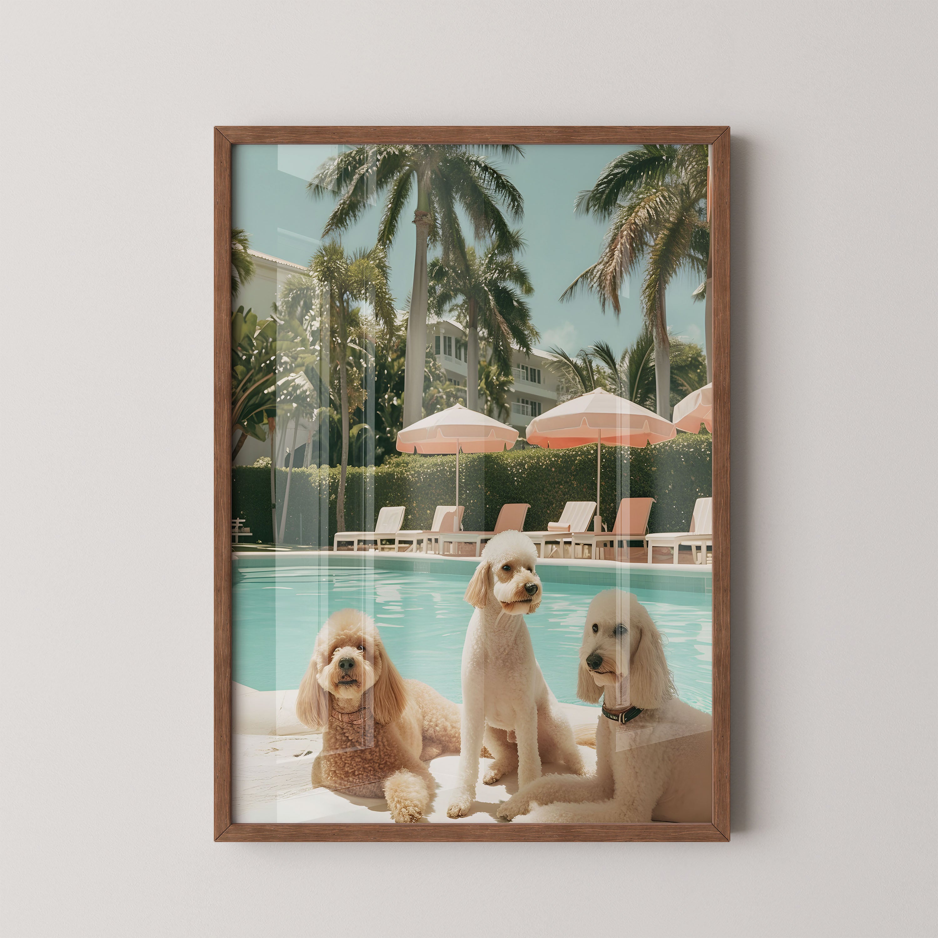 Poolside Poodle Trio