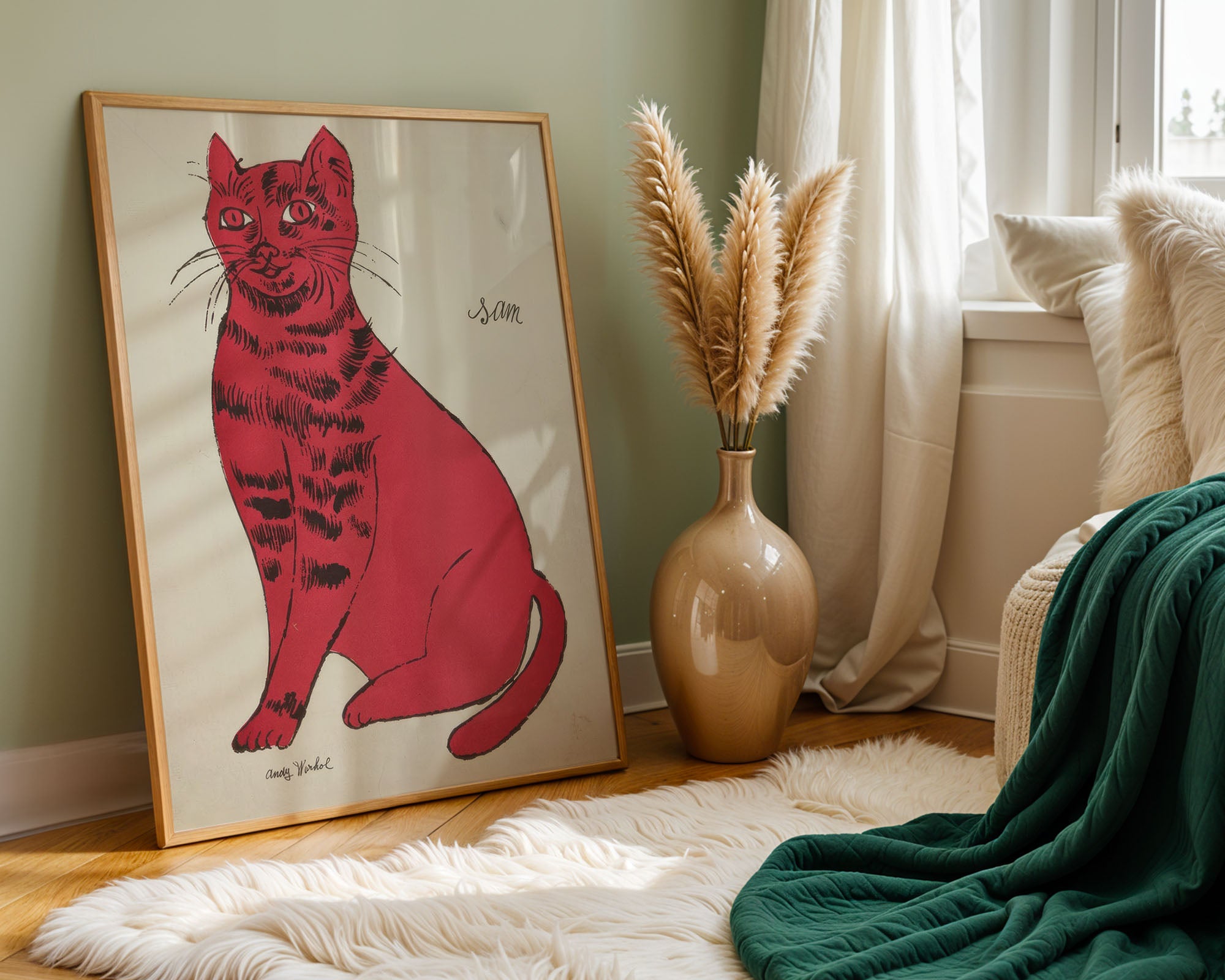 Crimson Vintage Cat