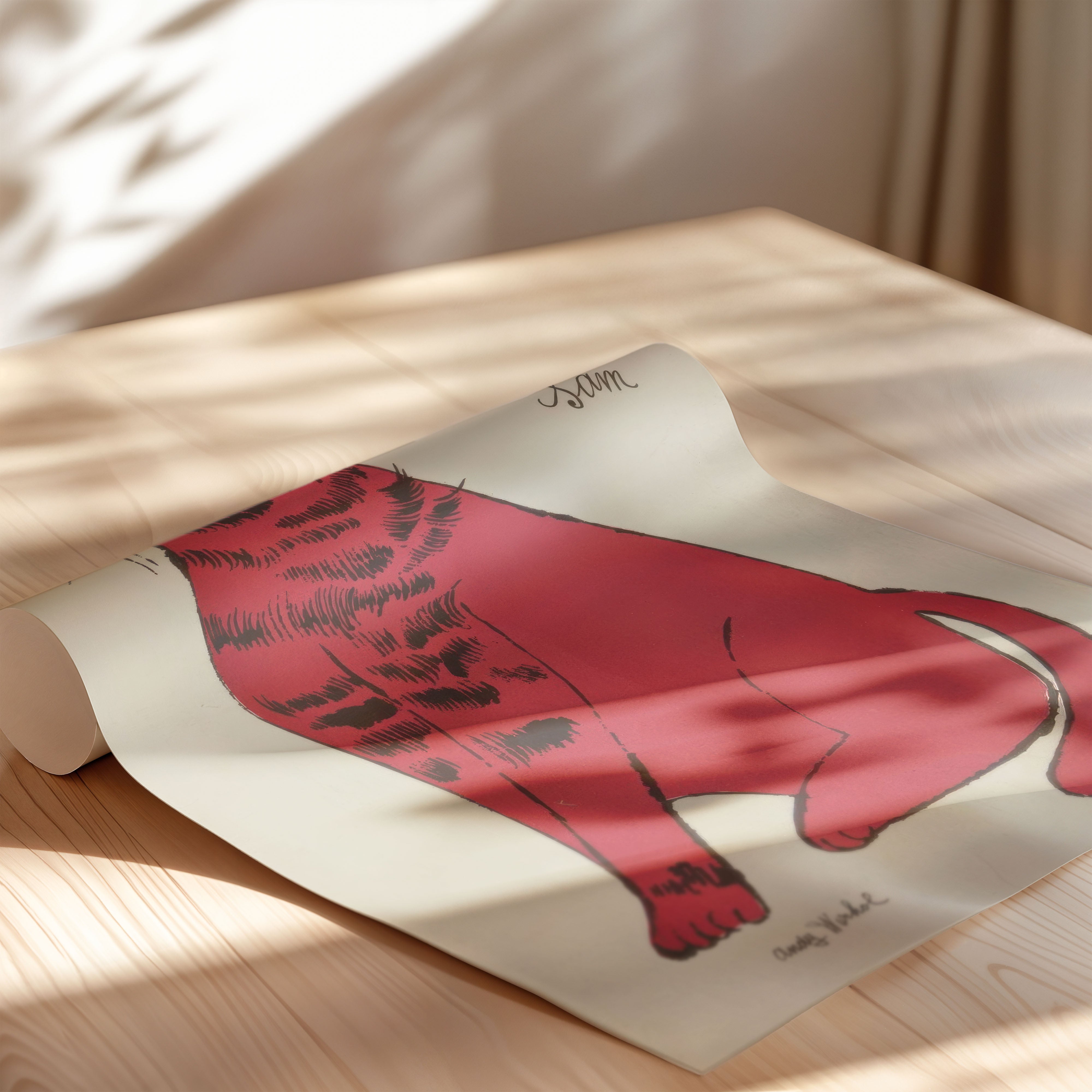 Crimson Vintage Cat