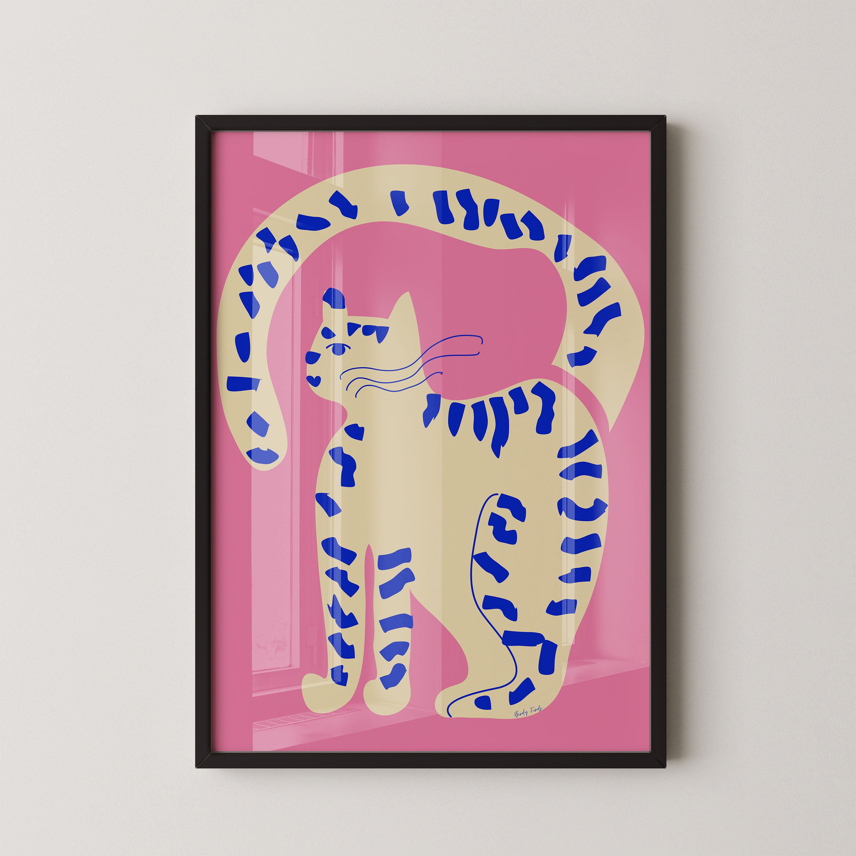Curvy Blue Cat
