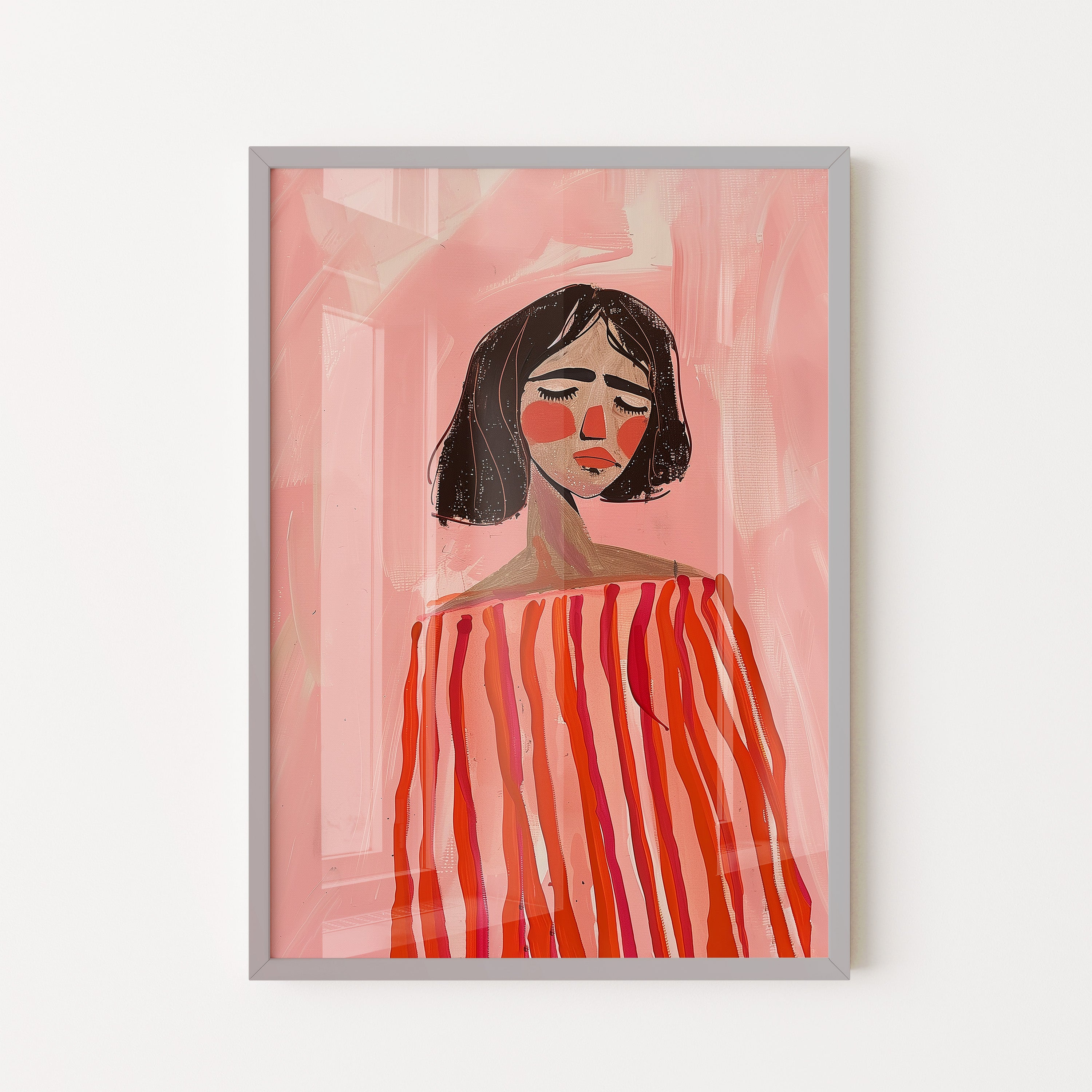 Rosy Silence Portrait