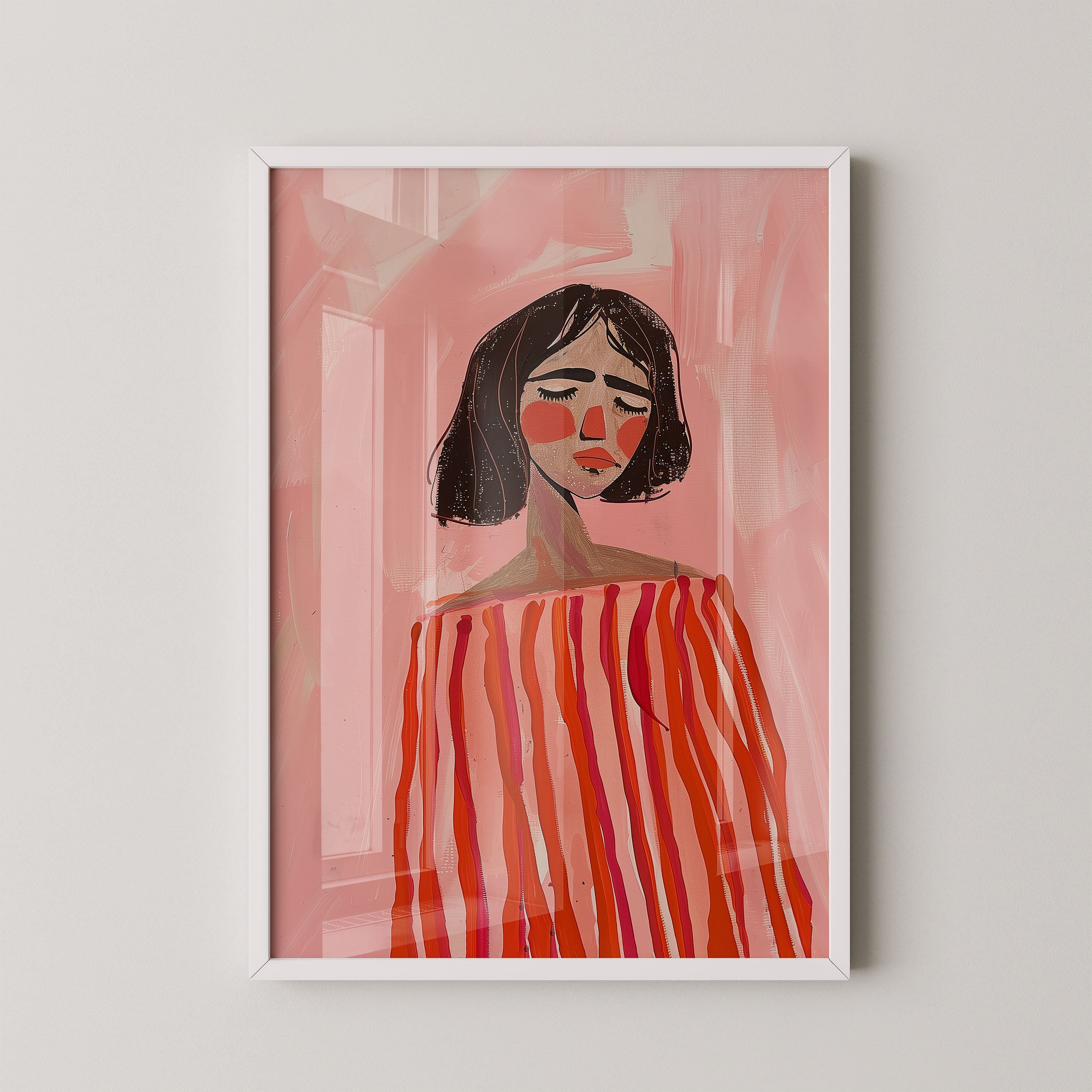 Rosy Silence Portrait