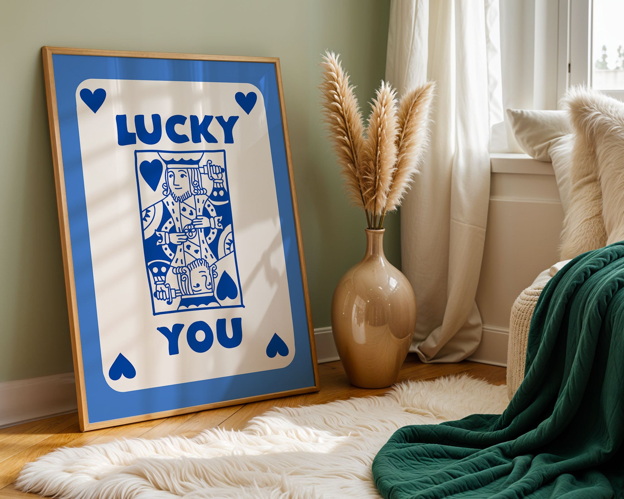Blue hearted King Luck