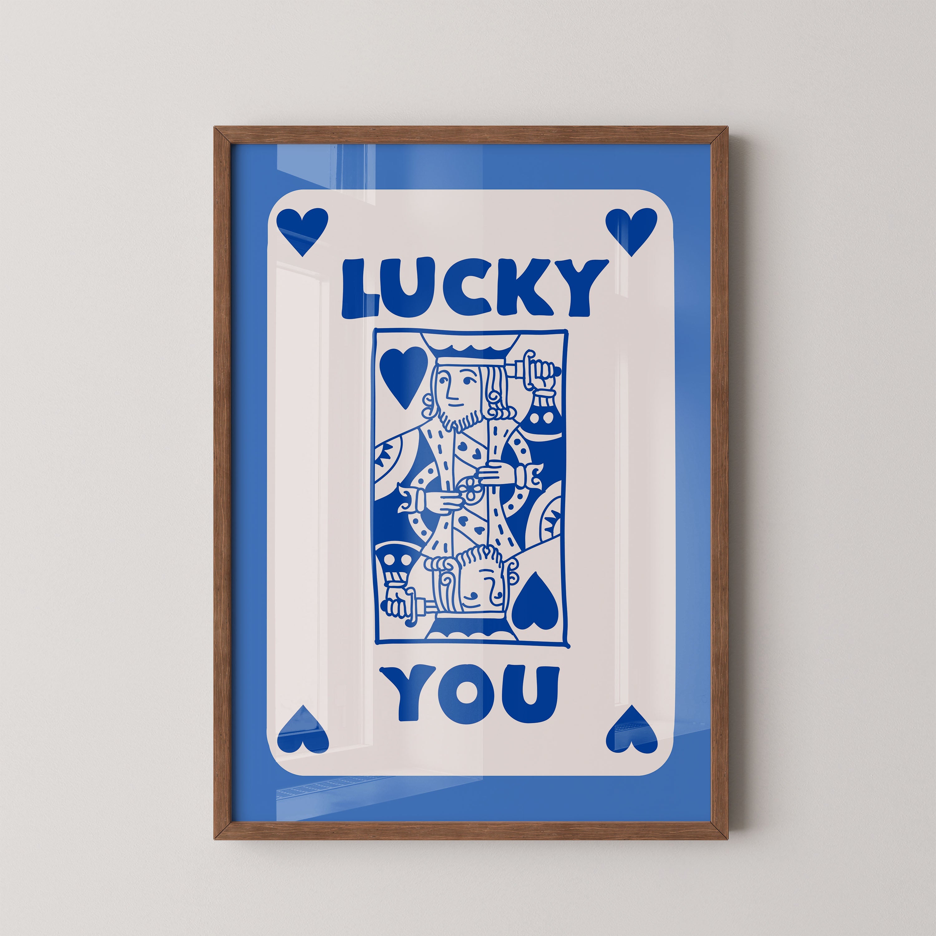 Blue hearted King Luck
