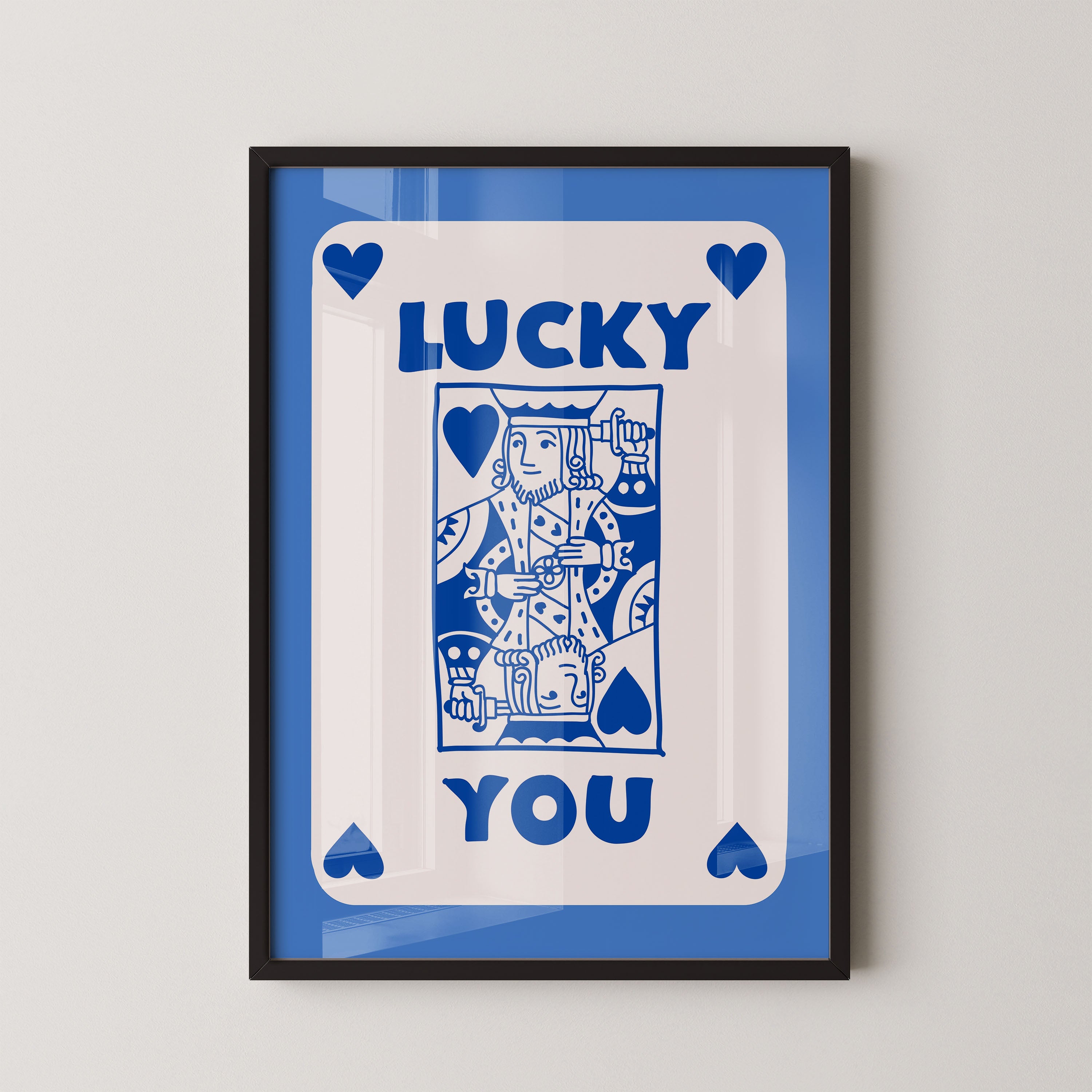 Blue hearted King Luck