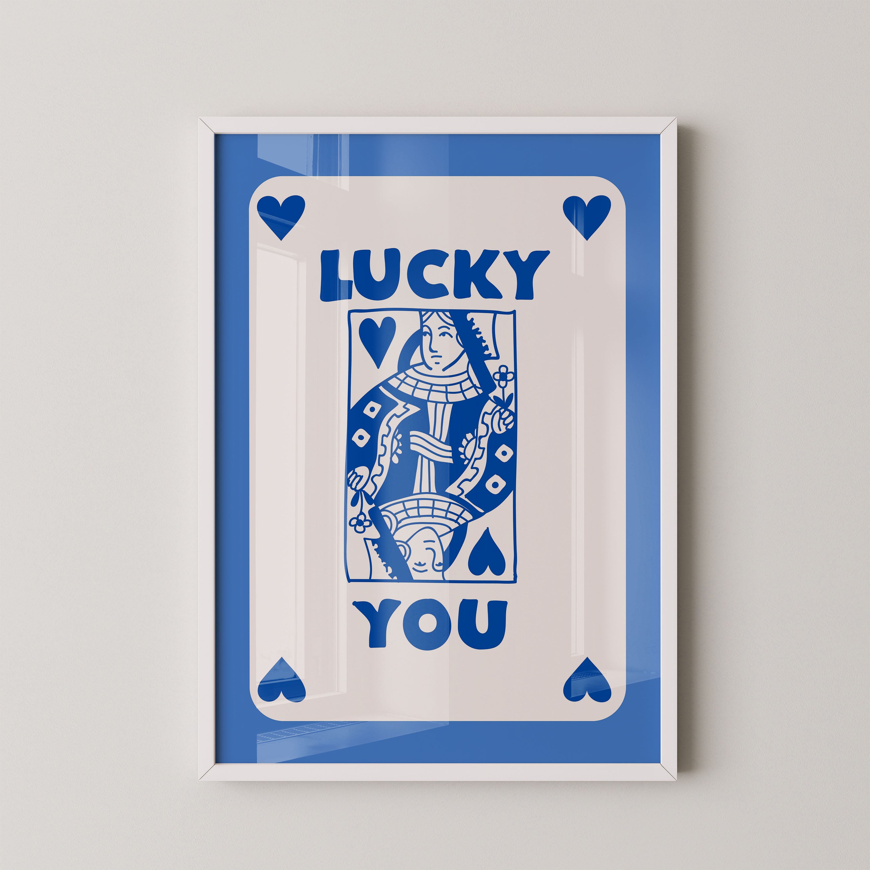 Blue hearted Queen Luck