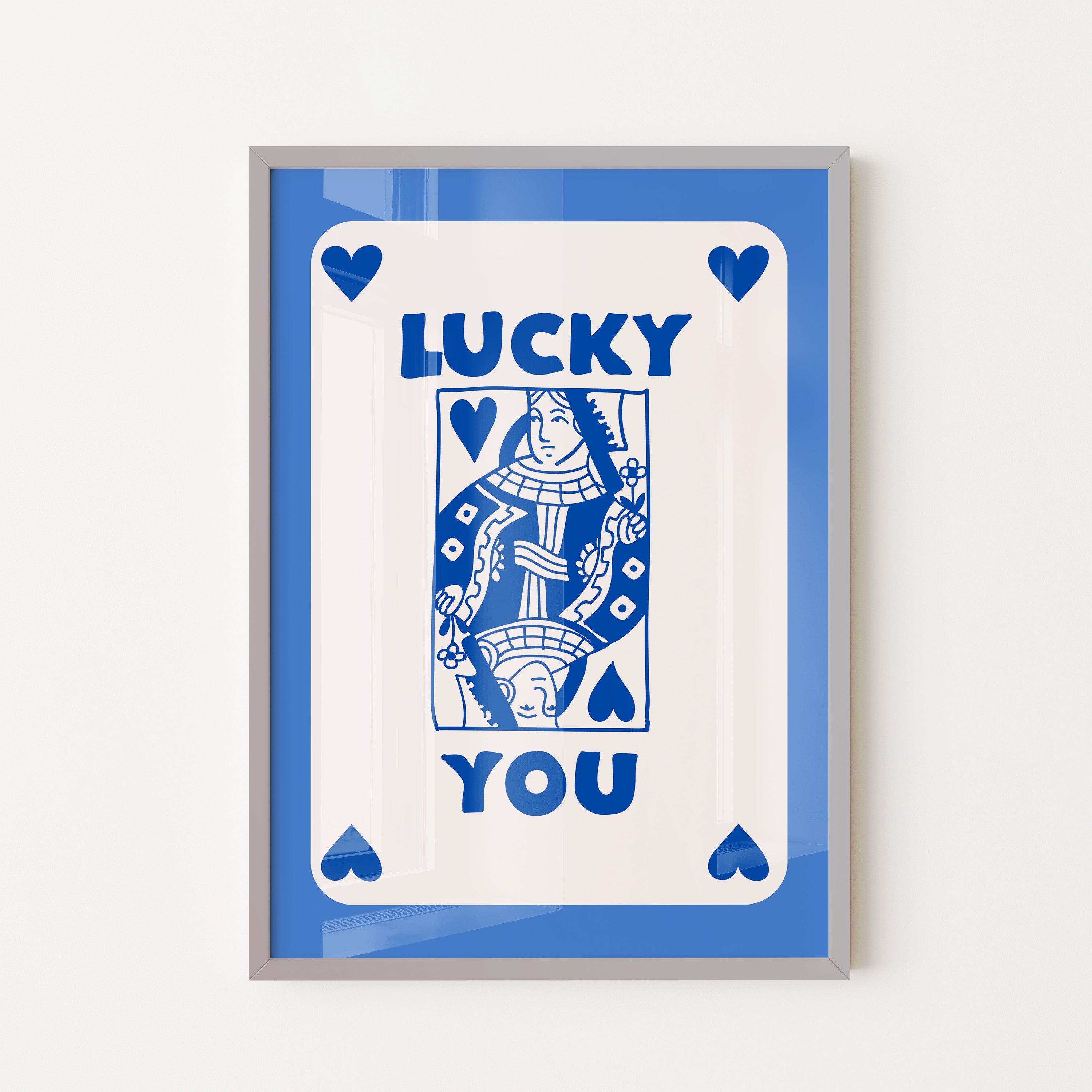 Blue hearted Queen Luck