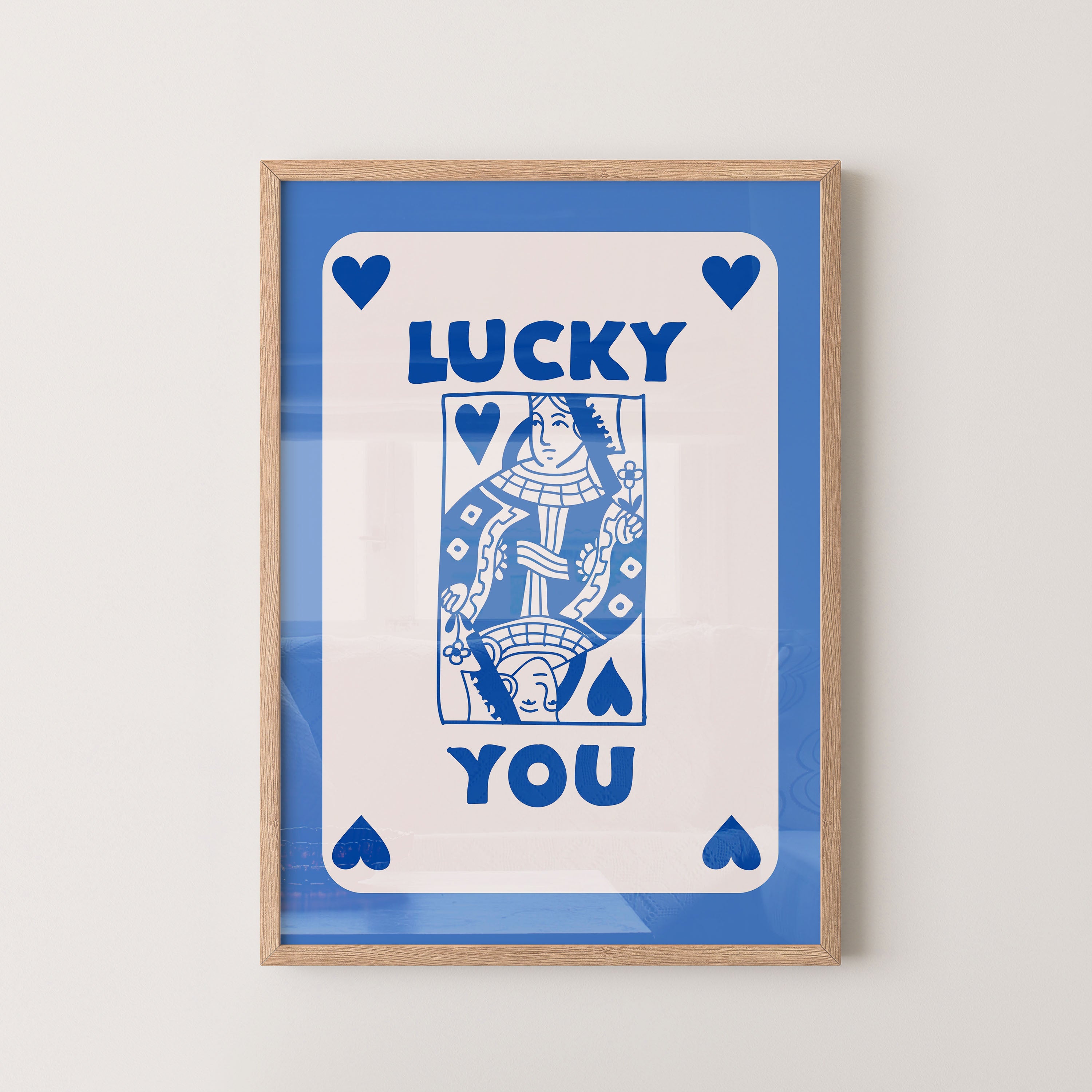 Blue hearted Queen Luck