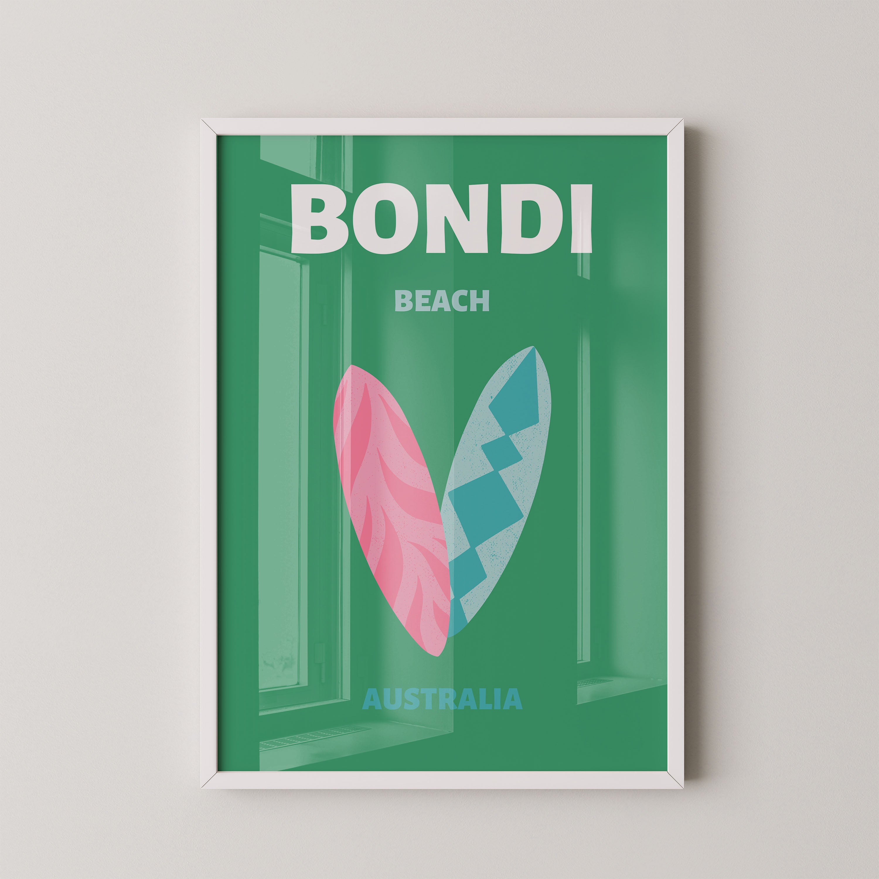 Bondi surfboards – Australia poster