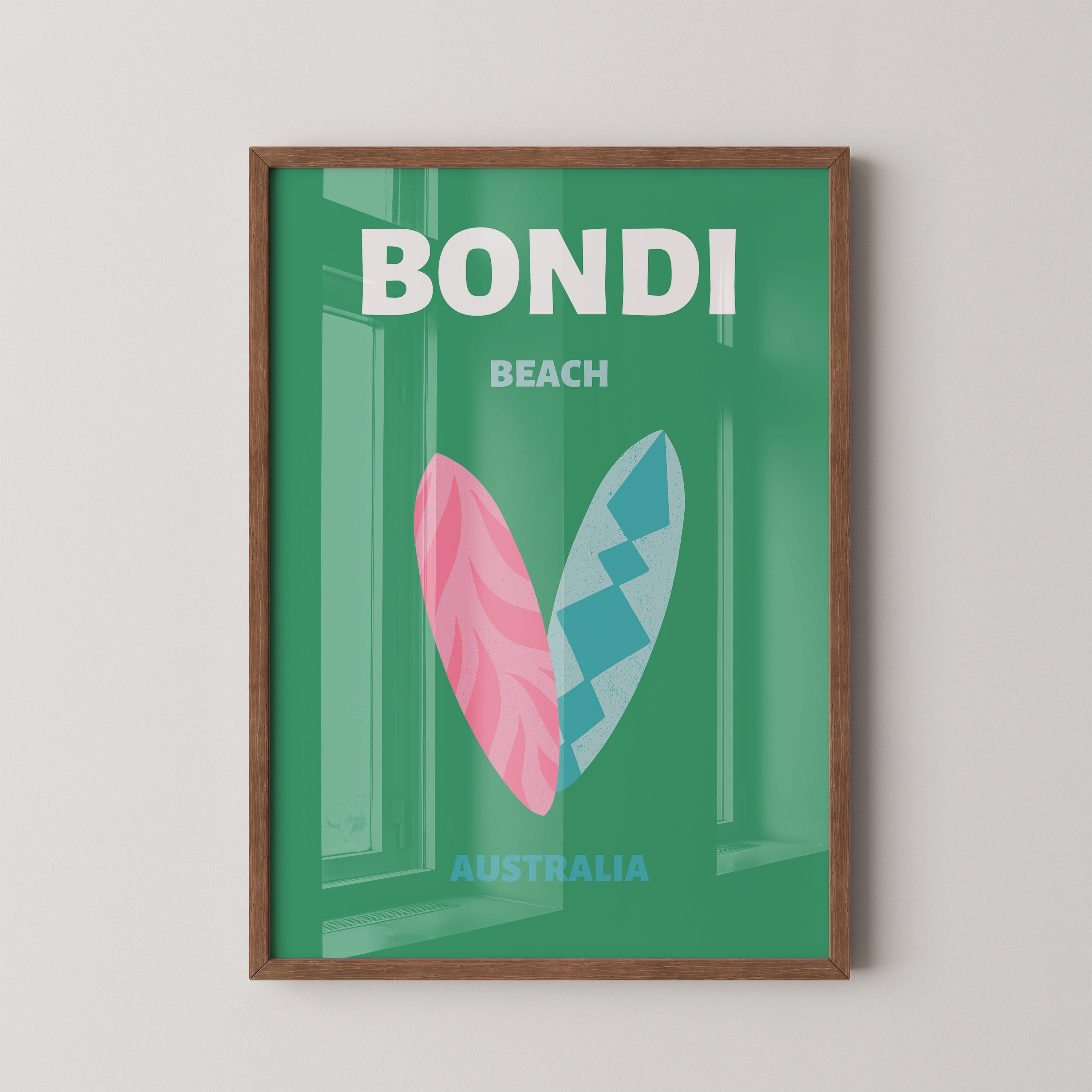 Bondi surfboards – Australia poster