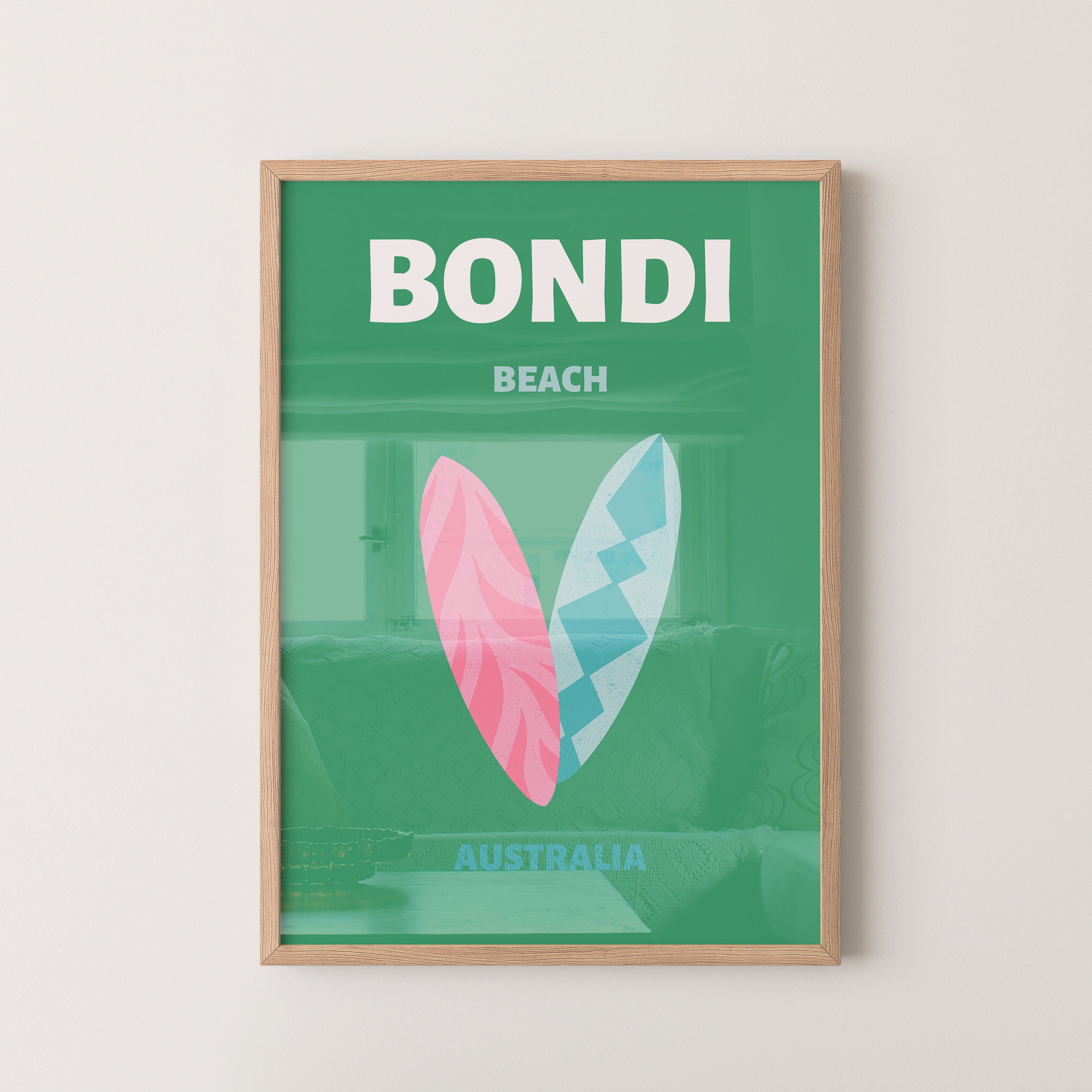 Bondi surfboards – Australia poster