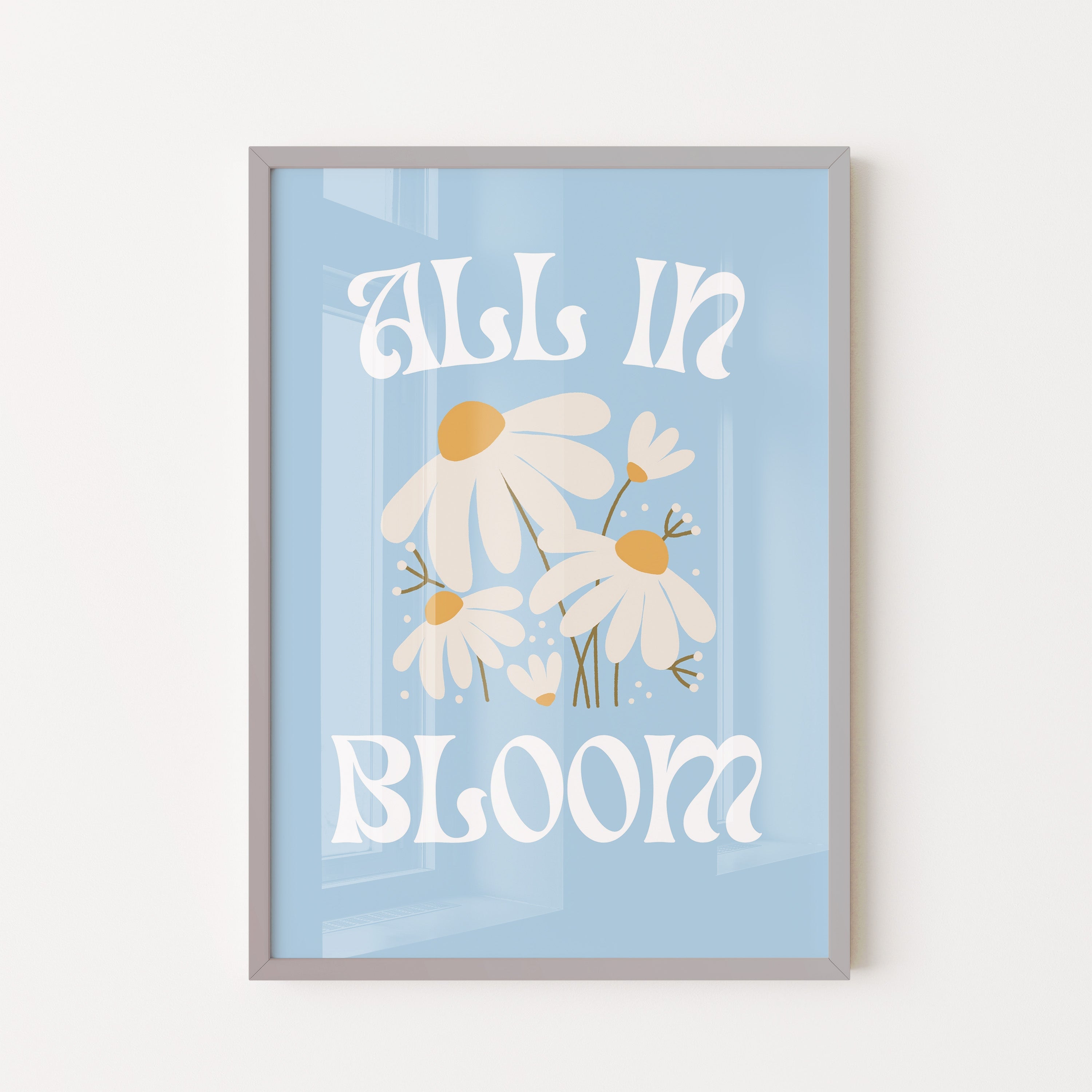 All in bloom – daisy poster