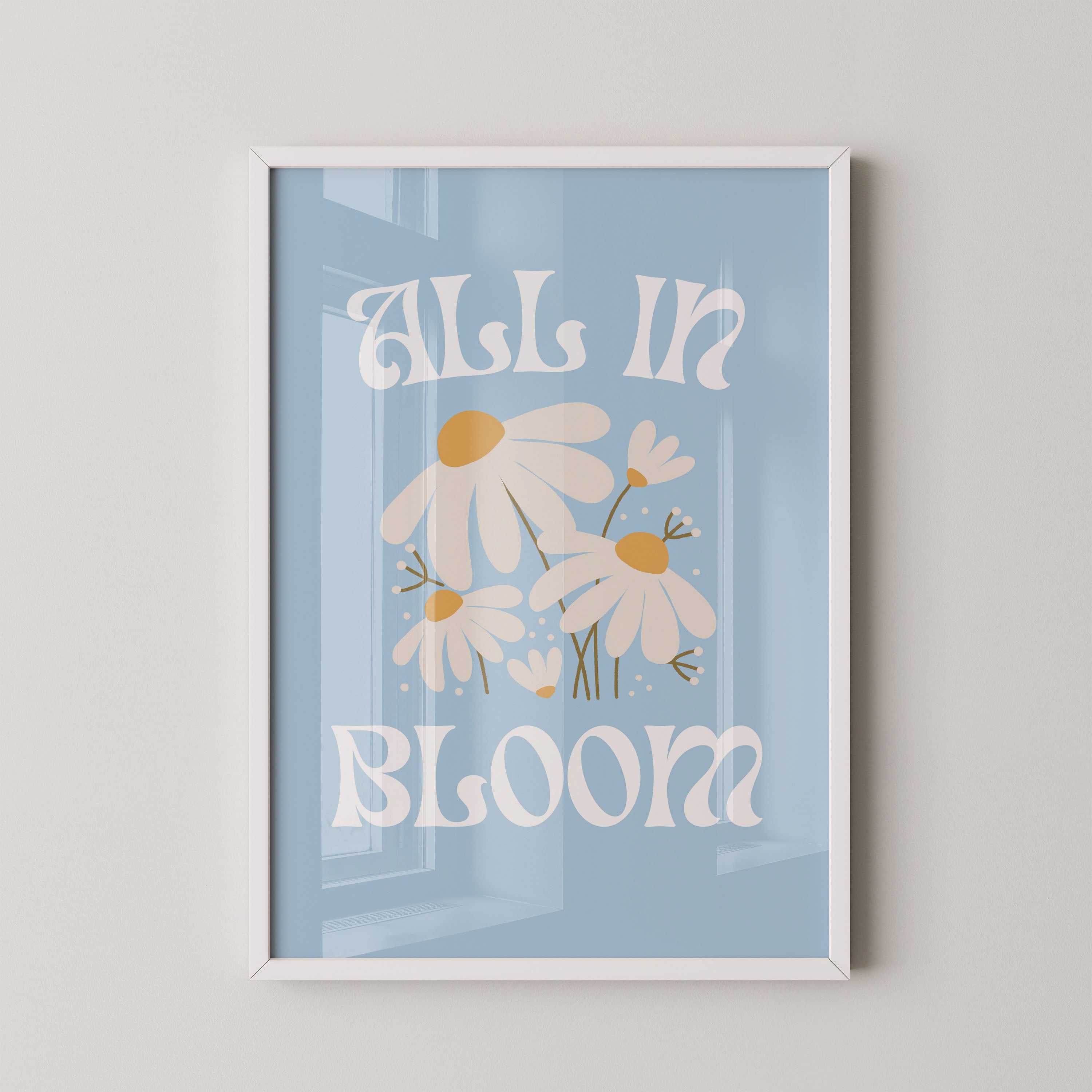 All in bloom – daisy poster