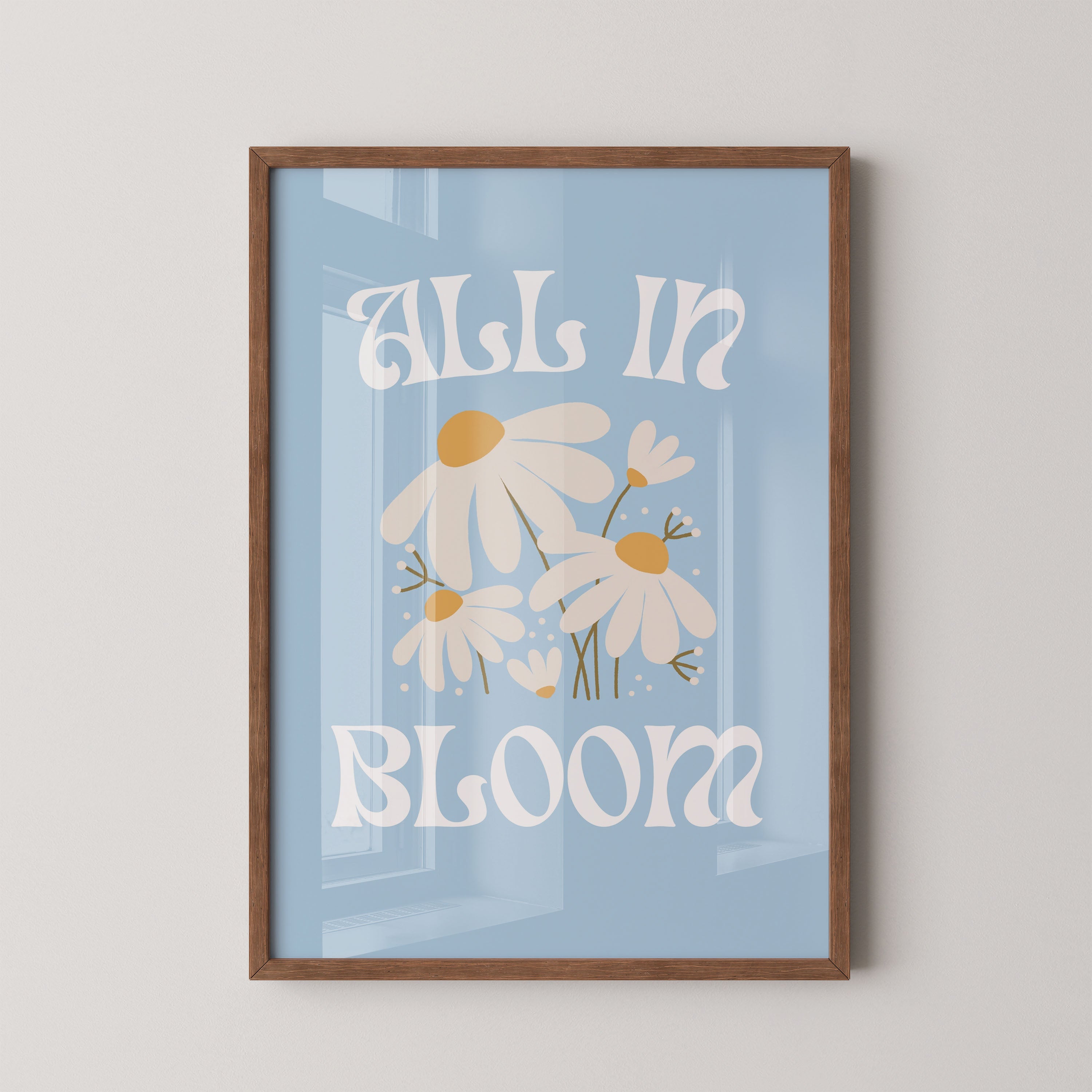 All in bloom – daisy poster