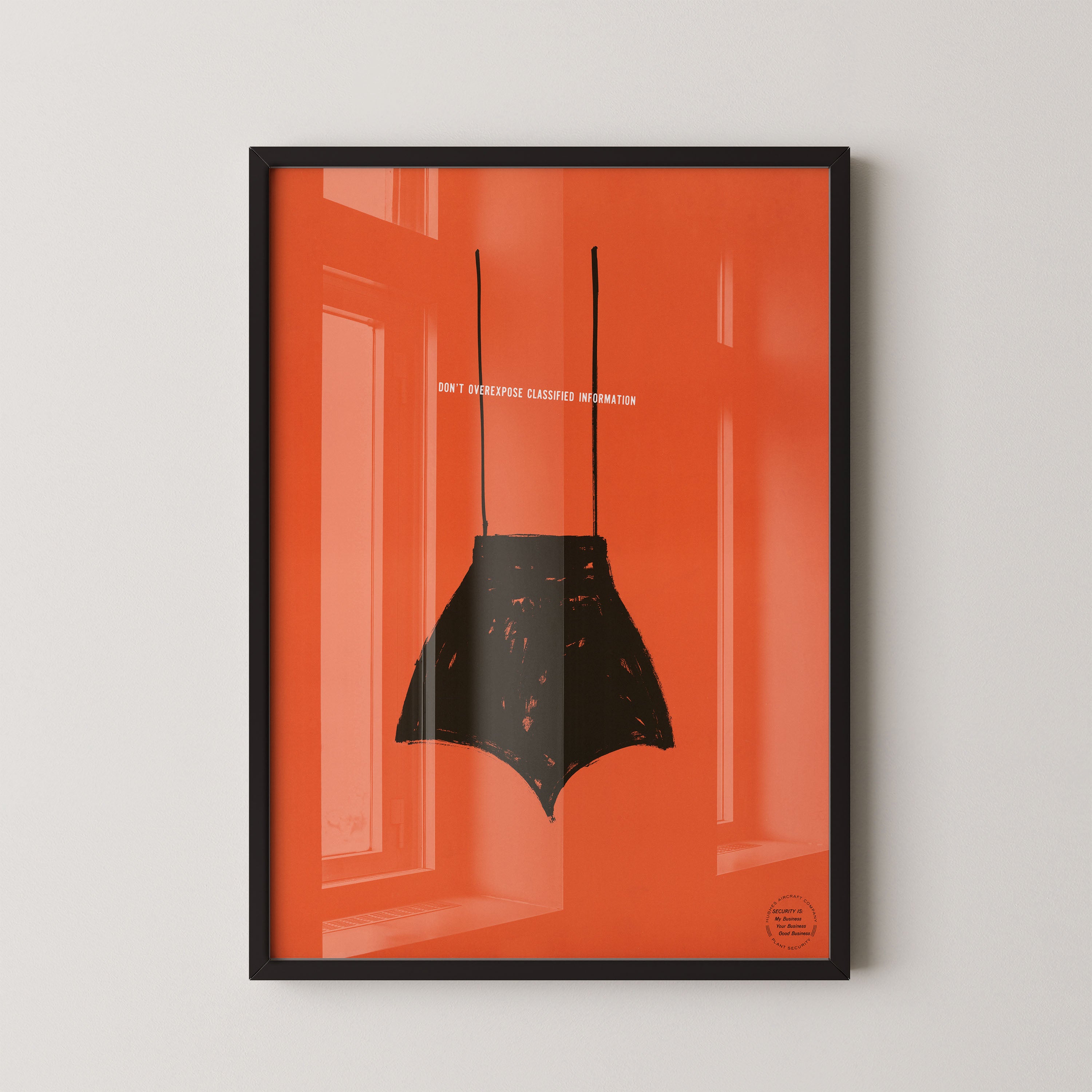 Hidden message – minimal graphic poster