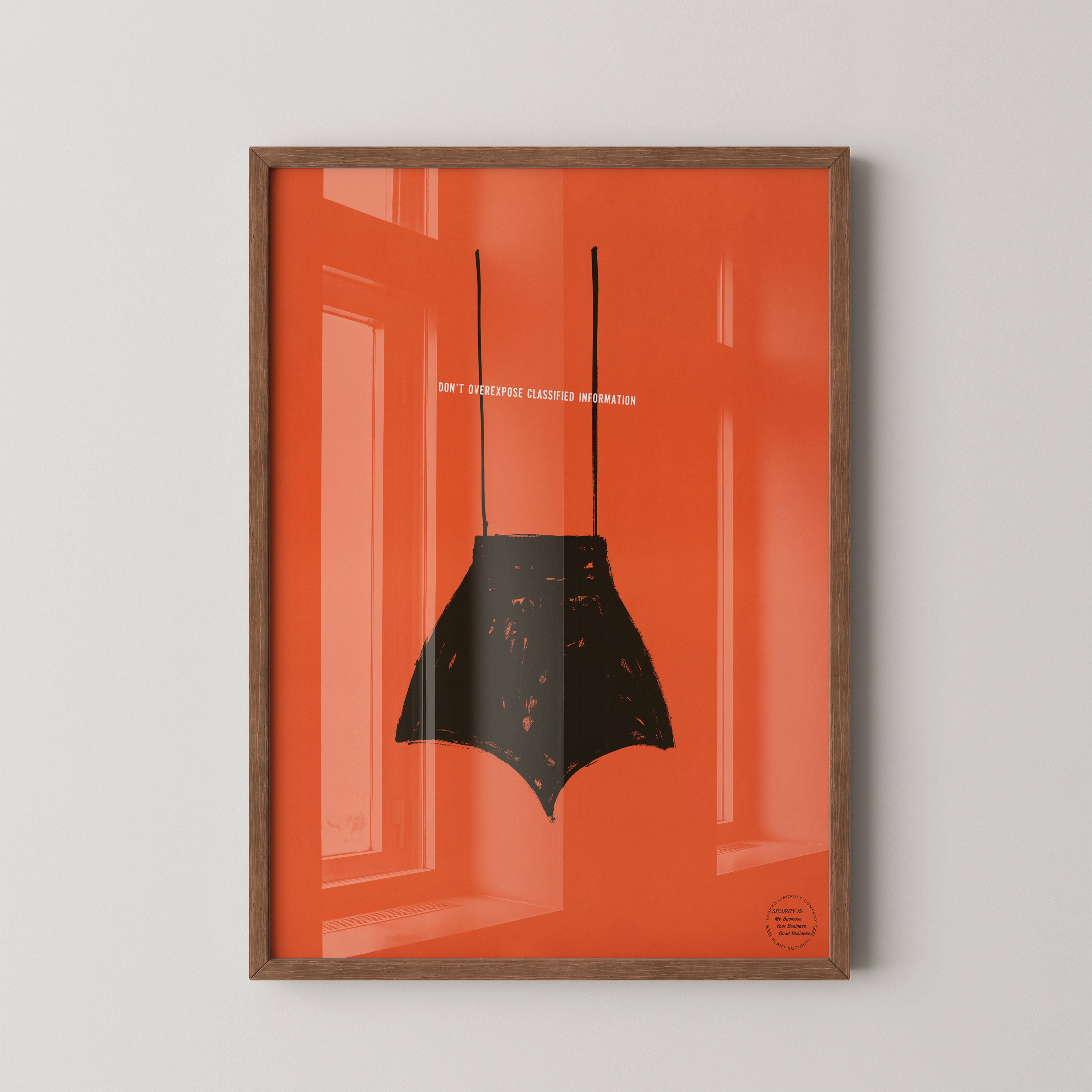 Hidden message – minimal graphic poster