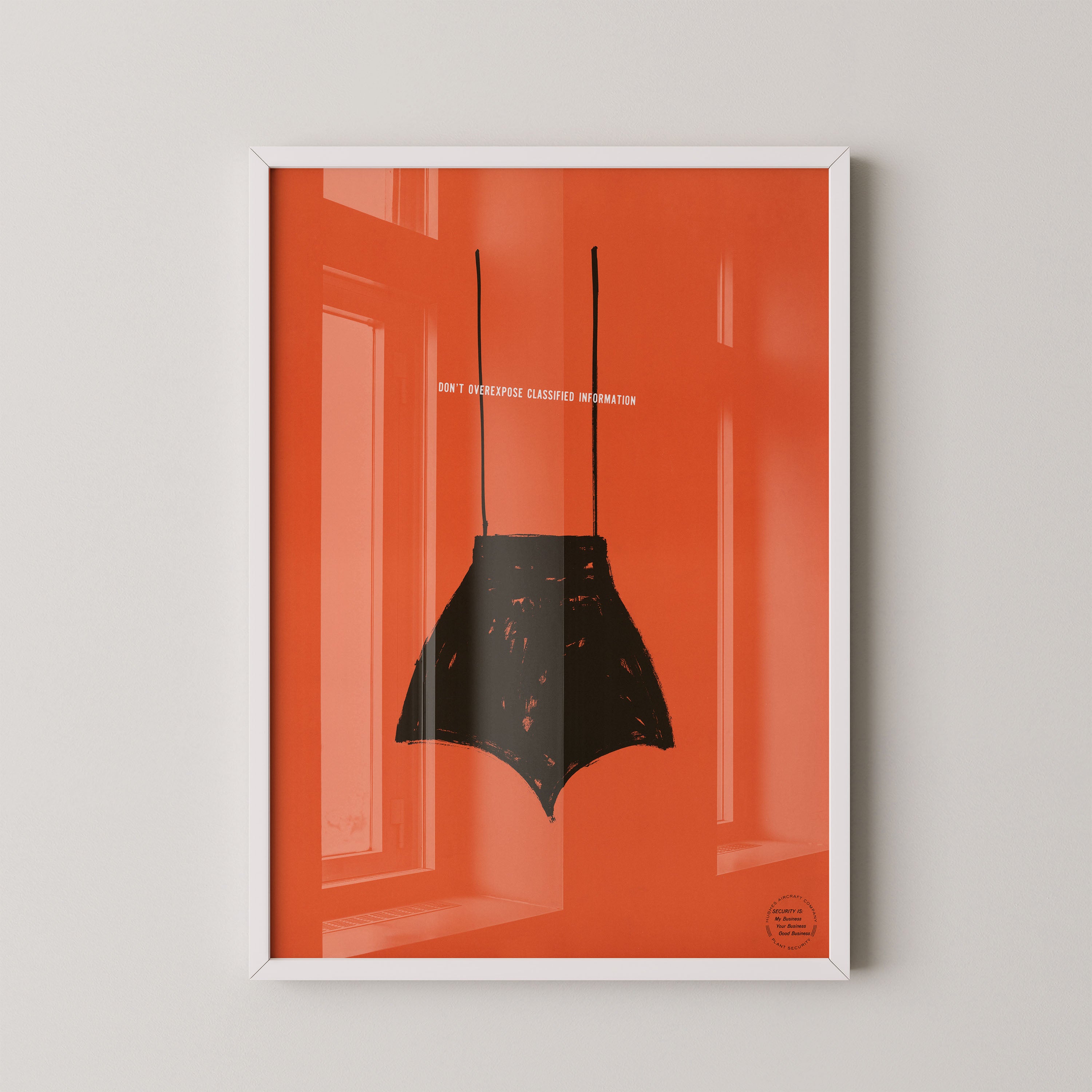 Hidden message – minimal graphic poster