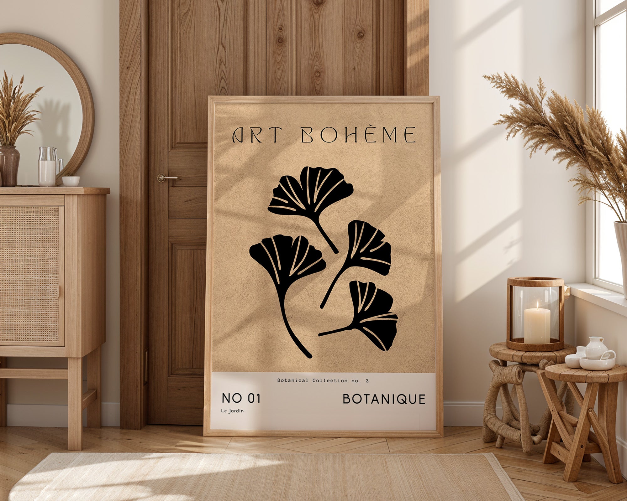Ginkgo Botanical Silhouette