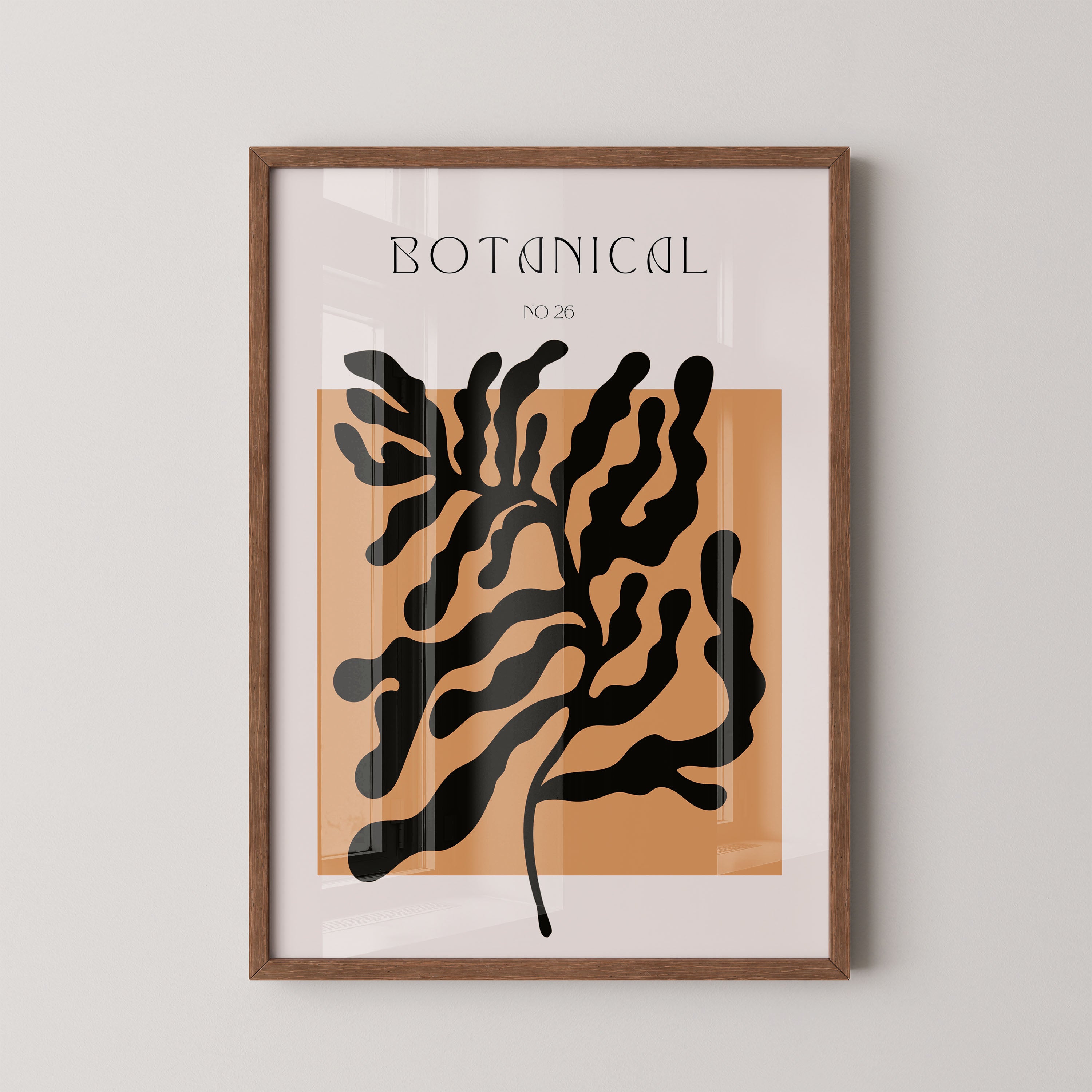 Botanical Abstract Leaf