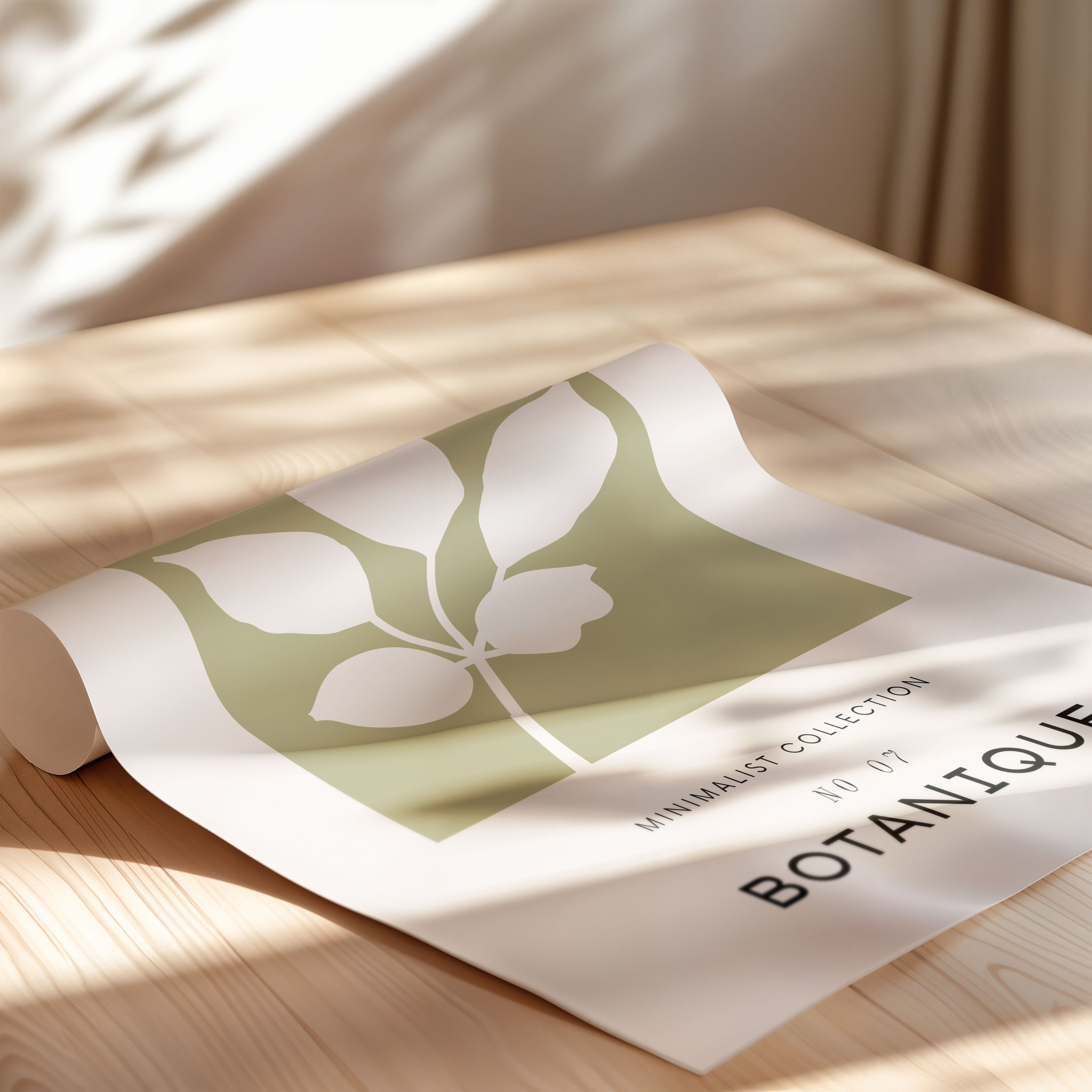 Botanical Leaf Silhouette