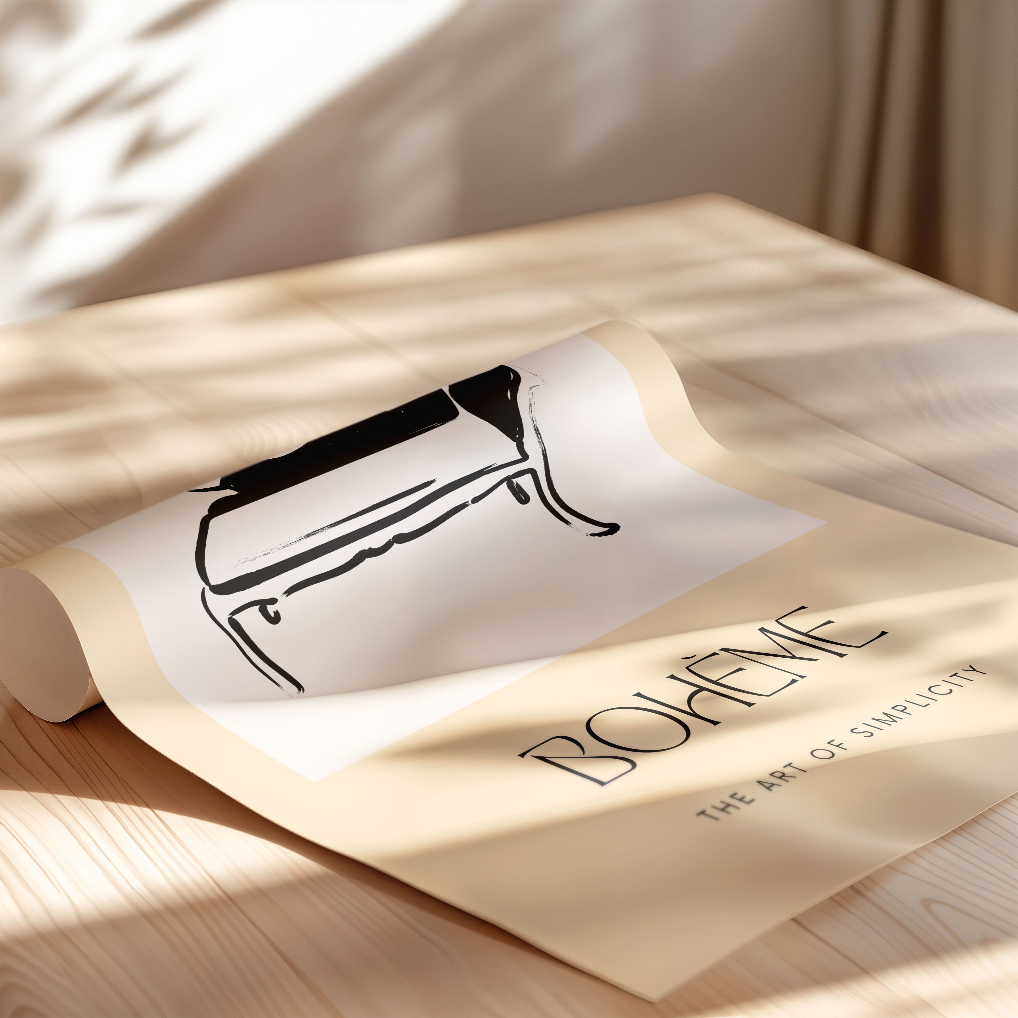 Vintage Sofa Sketch