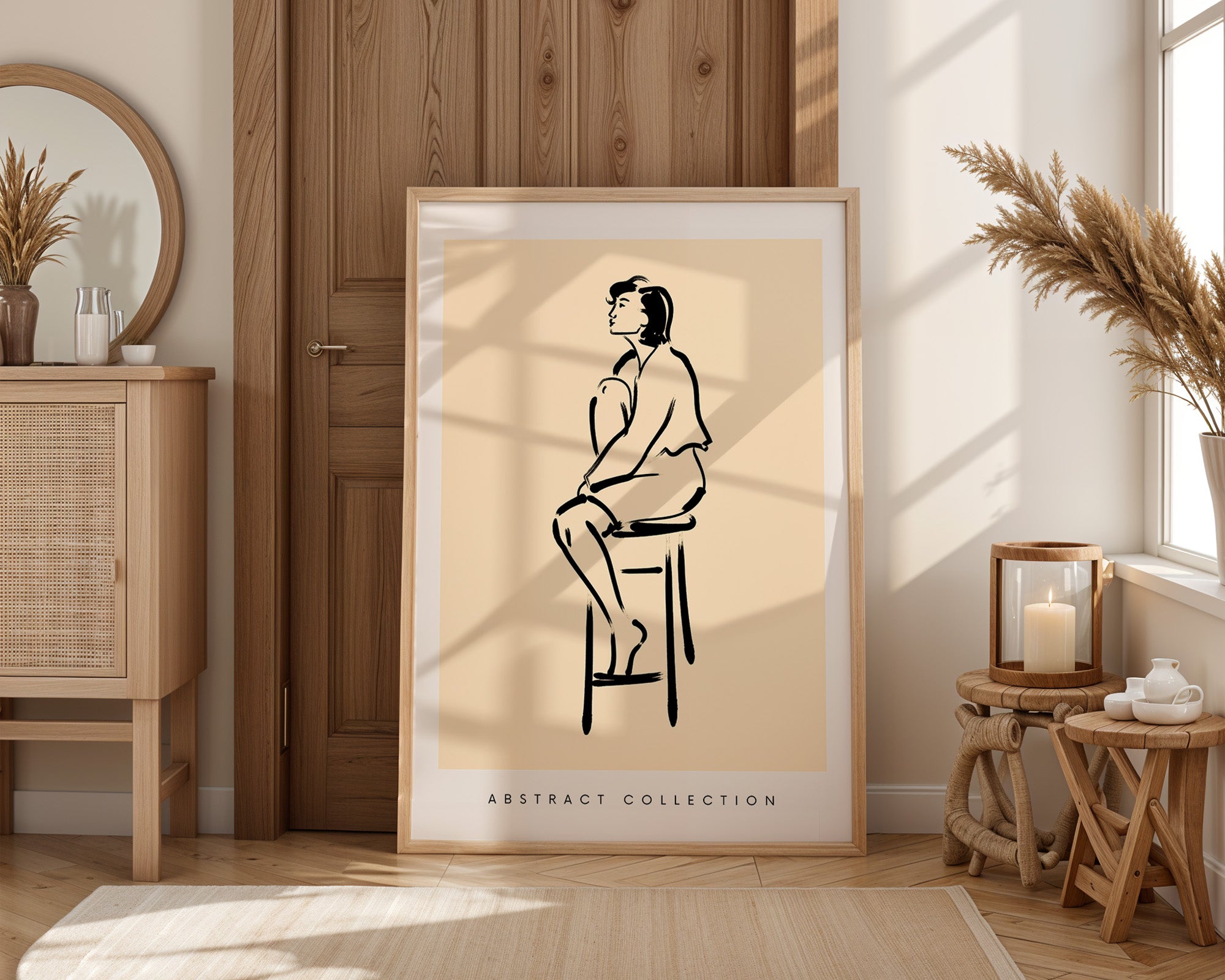 Seated Figure Line Study