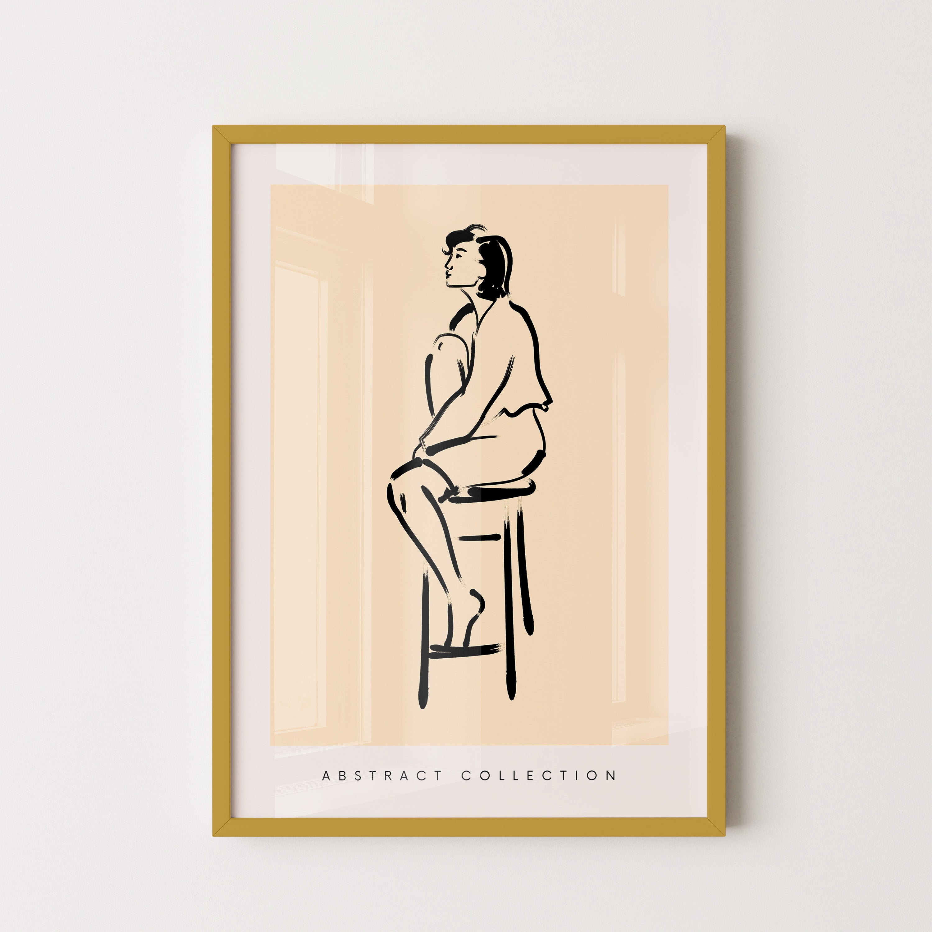 Seated Figure Line Study