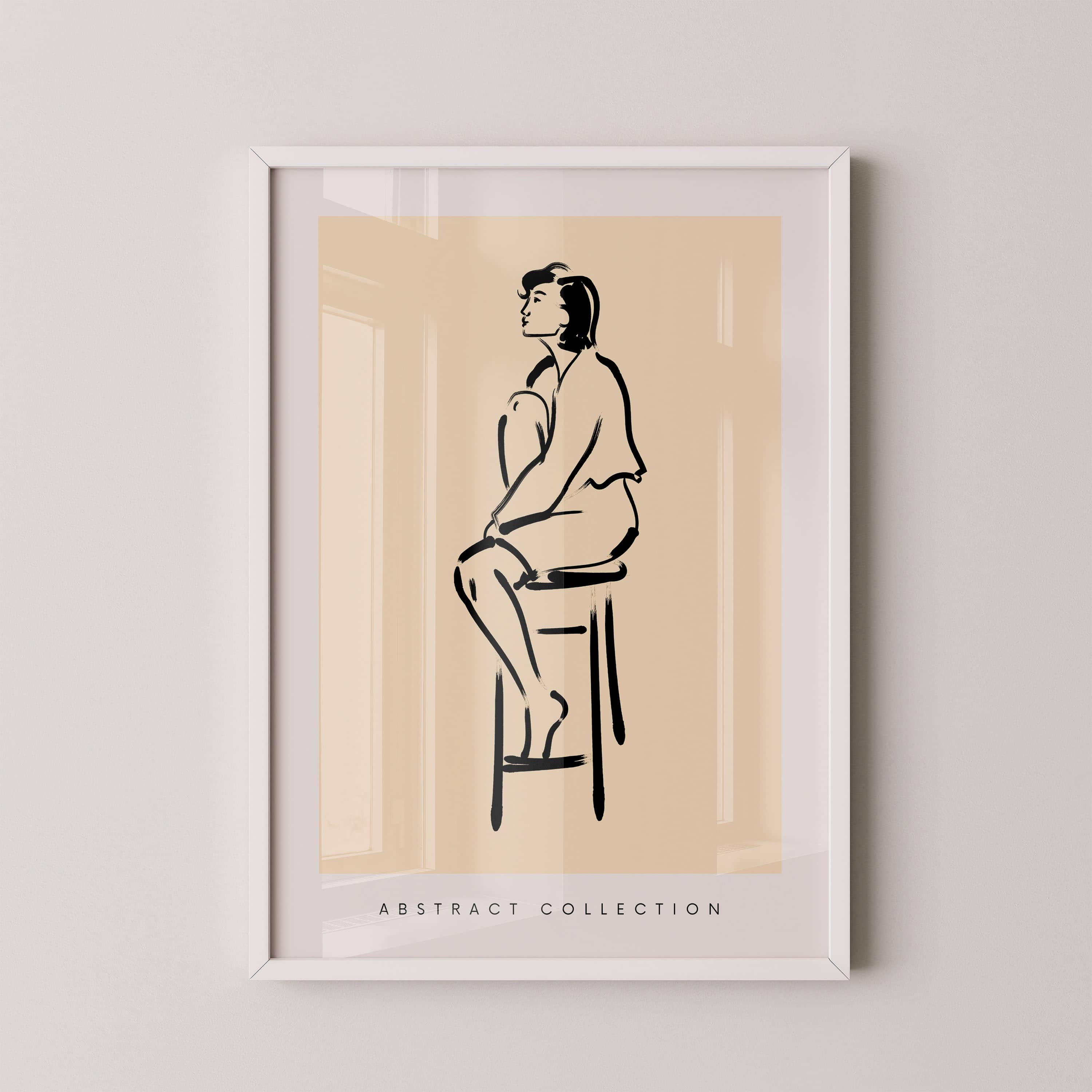 Seated Figure Line Study